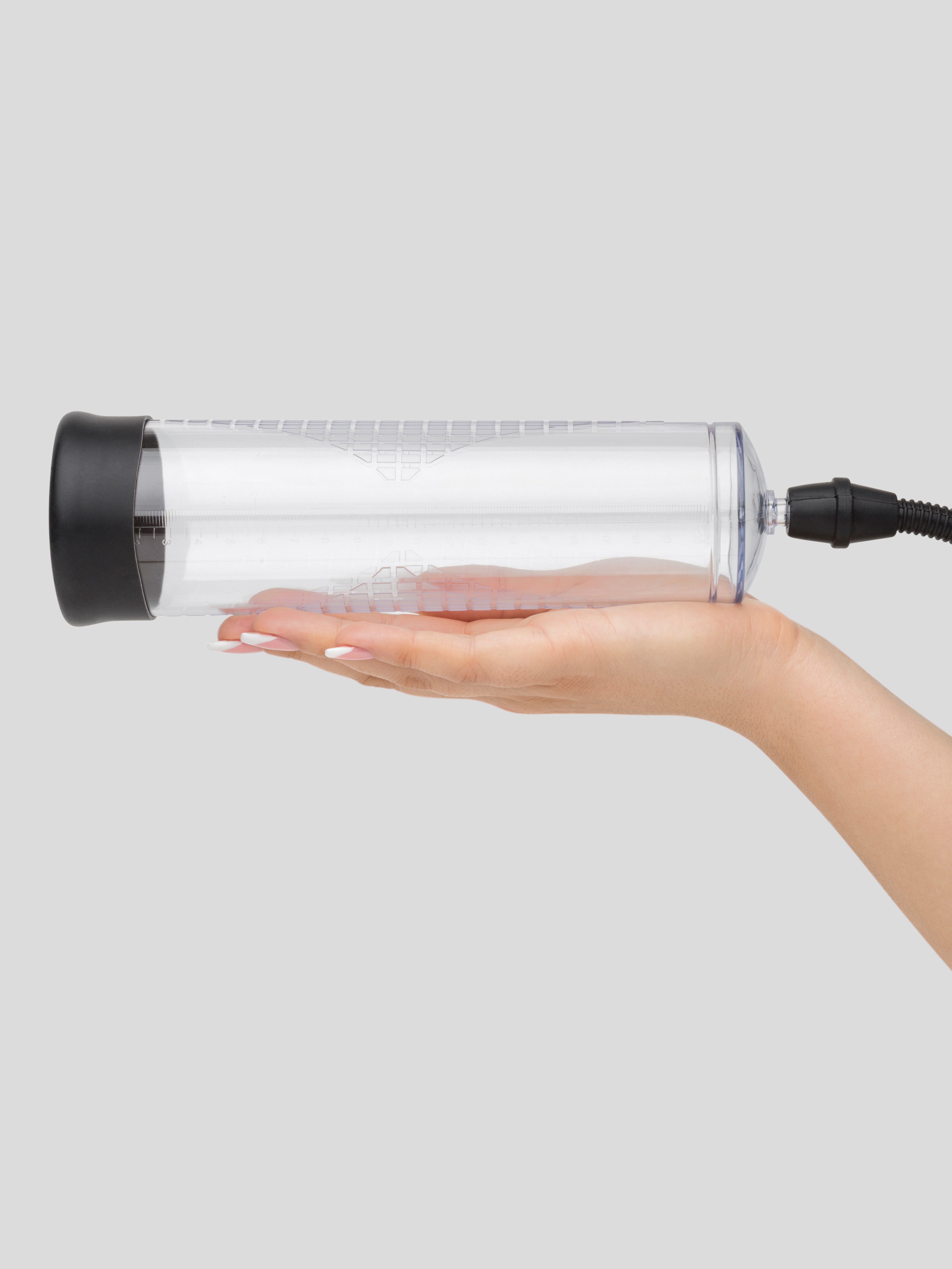 BASICS Trigger Penis Pump 8.5 Inches , Clear, hi-res