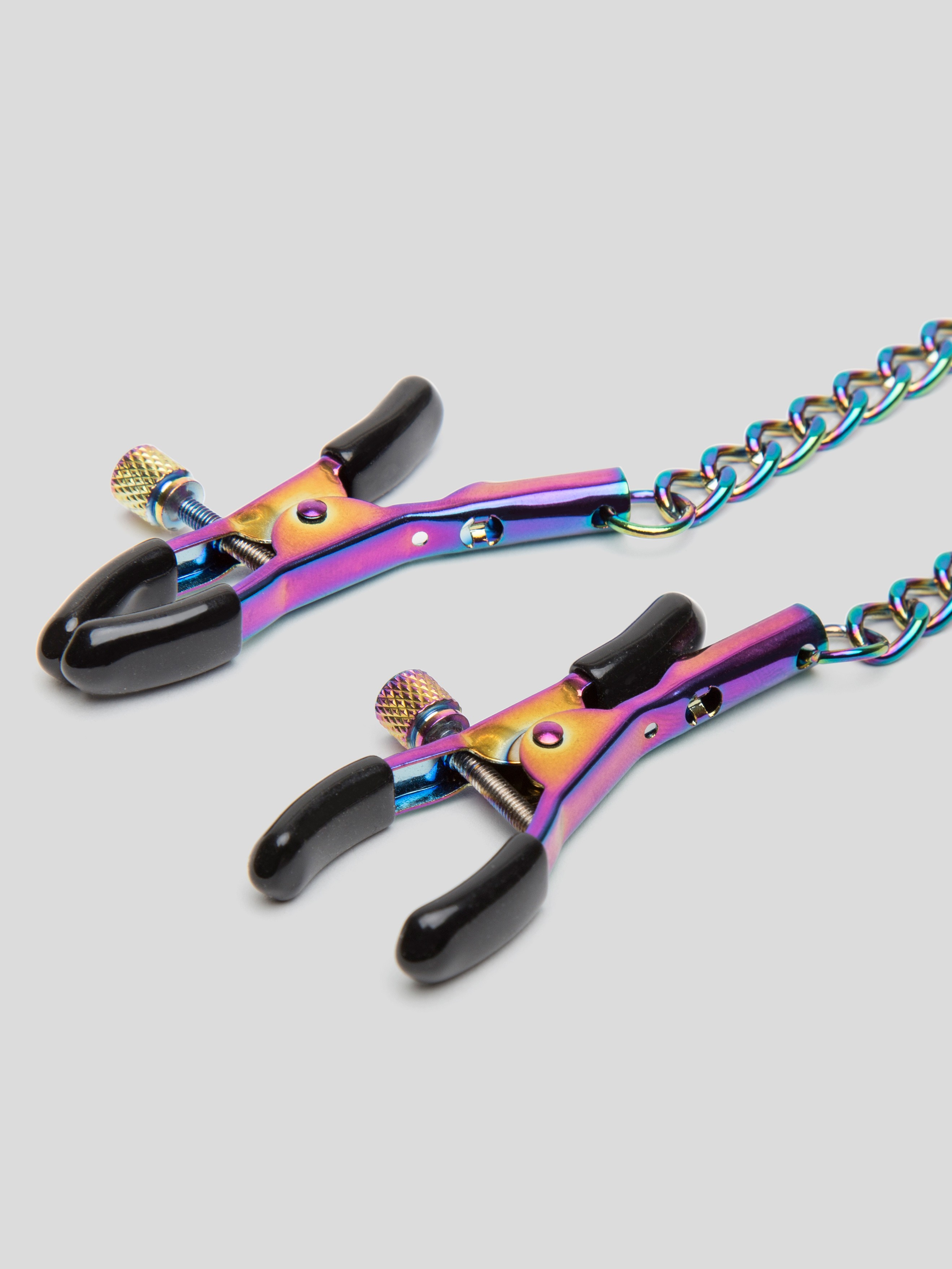 Bondage Boutique Rainbow Nipple & Clitoral Clamp, Rainbow, hi-res