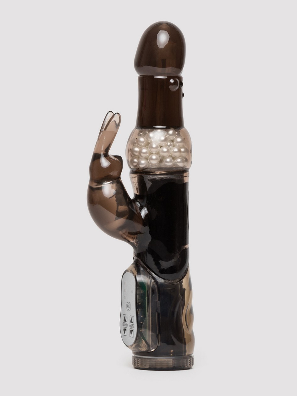 Lovehoney Jessica Rabbit 10 Function Rabbit Vibrator, Black, hi-res