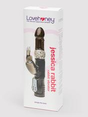 Lovehoney Jessica Rabbit 10 Function Rabbit Vibrator, Black, hi-res