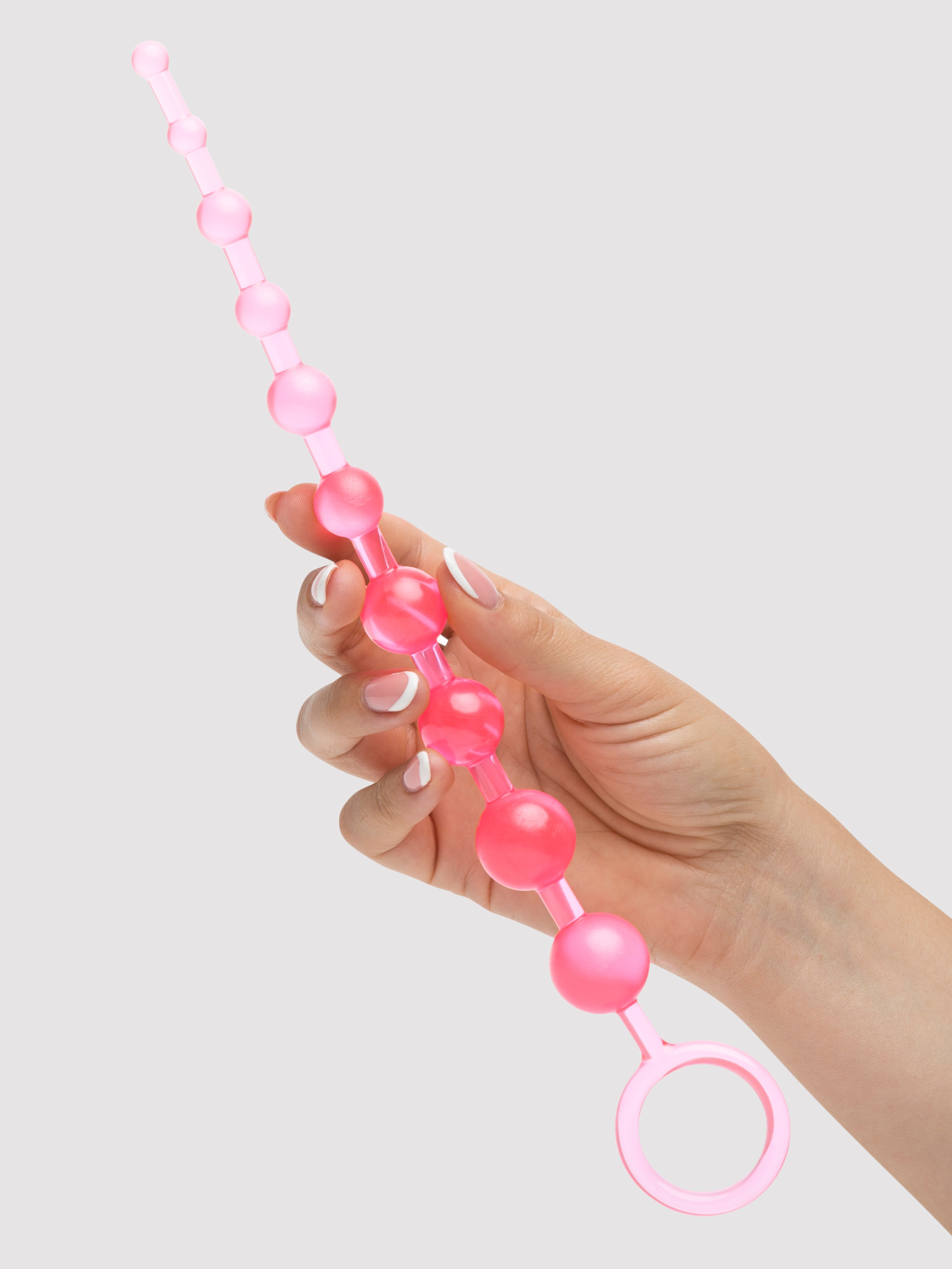 BASICS Anal Beads 10 Inch , Pink, hi-res