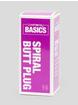 BASICS Spiral Butt Plug 4 Inch, Purple, hi-res