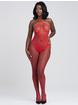 Lovehoney Ouvert-Bodystocking mit offenen Cups, Rot, hi-res