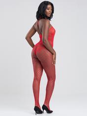Lovehoney Ouvert-Bodystocking mit offenen Cups, Rot, hi-res