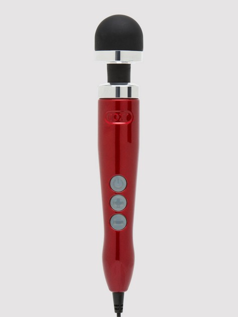 Doxy Number 3 Candy Extra Powerful Travel Wand Massager, Red, hi-res