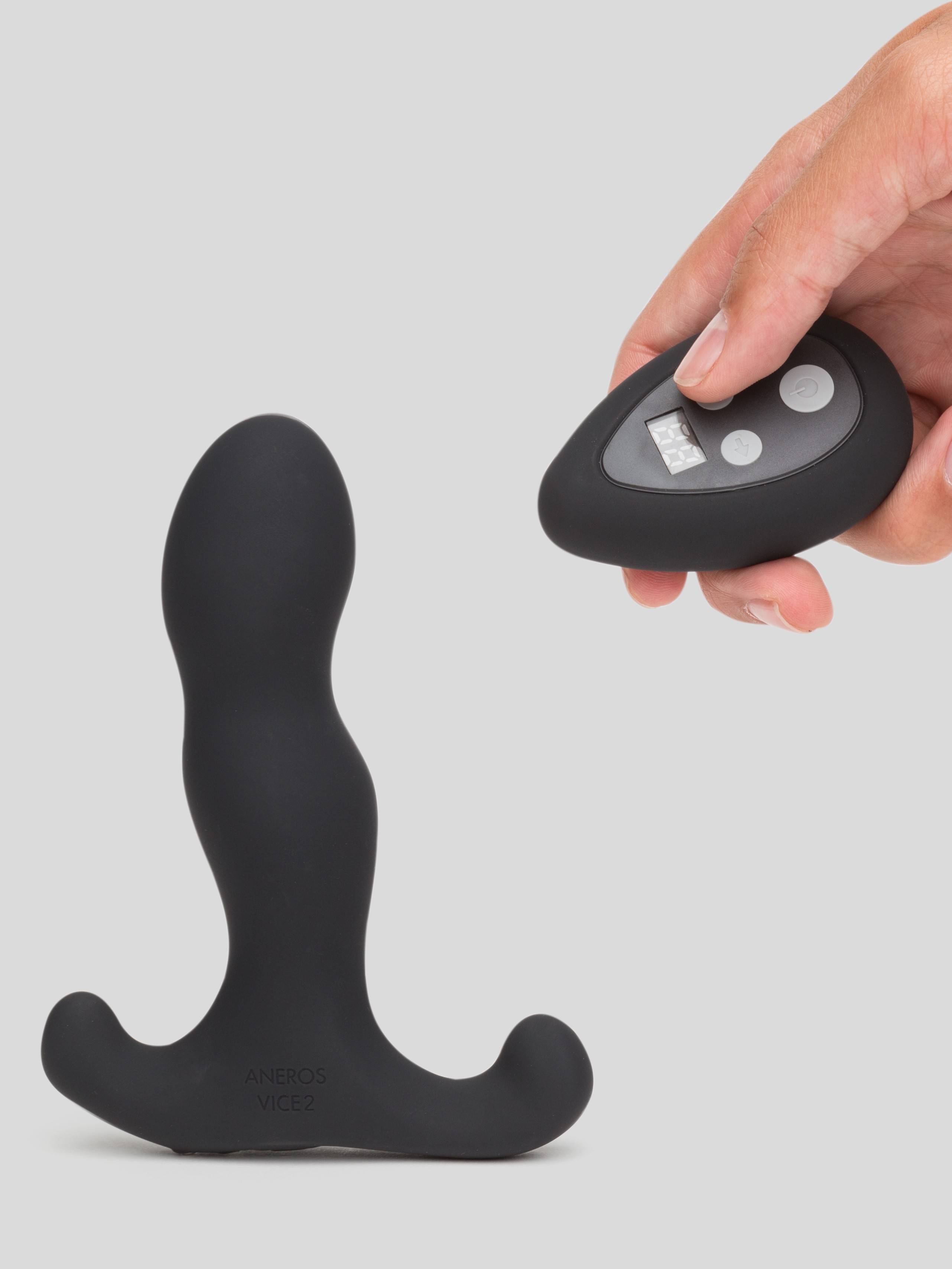 Aneros Vice 2 Silicone Rechargeable Remote Control Prostate Massager, Black, hi-res