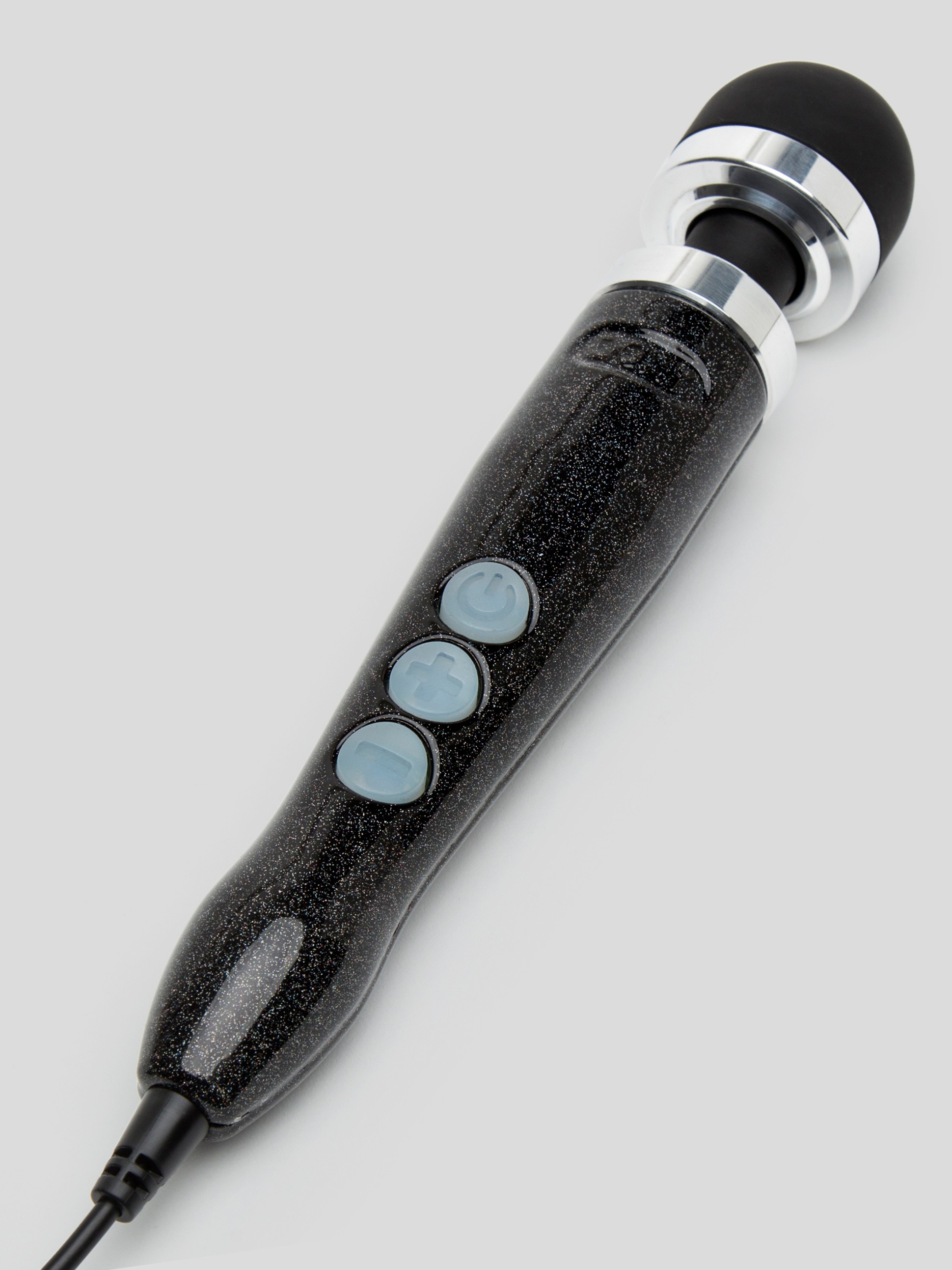 Doxy Number 3 Disco Extra Powerful Travel Massage Wand Vibrator, Black, hi-res