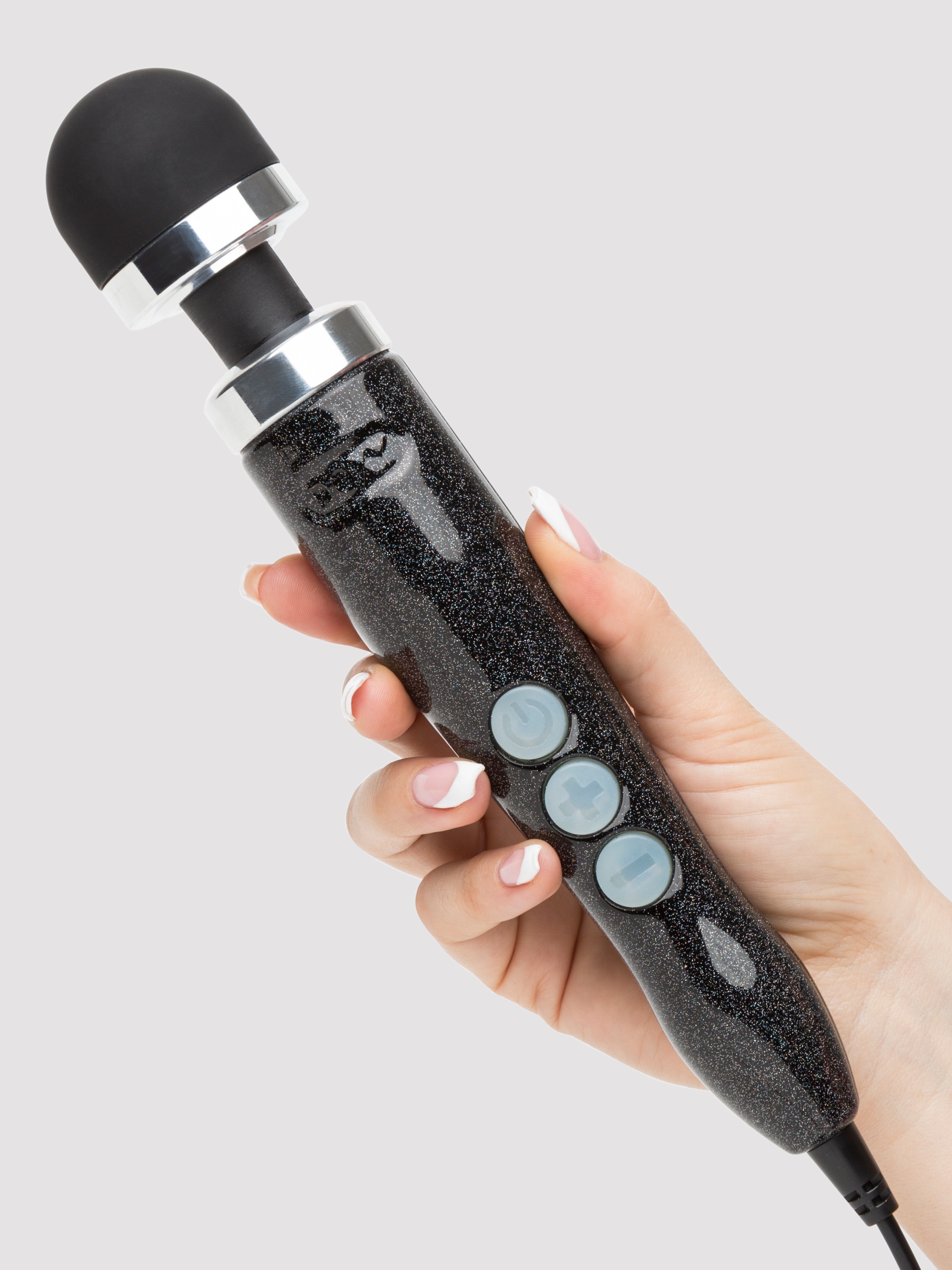 Doxy Number 3 Disco Extra Powerful Travel Wand Massager , Black, hi-res