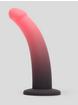 Lovehoney Colourplay Colour-Changing Silicone Dildo 7 Inch, Black, hi-res