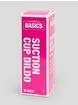 BASICS Clear Suction Cup Dildo 8 Inch, Clear, hi-res