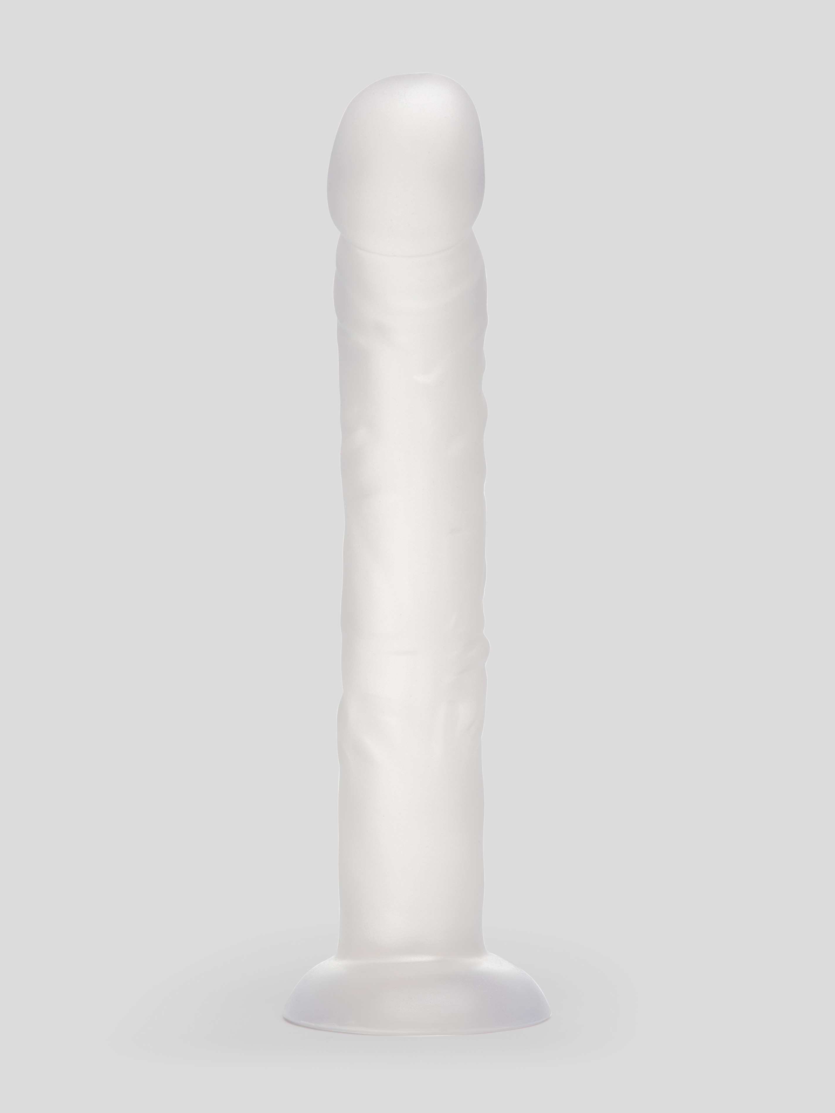 BASICS Clear Suction Cup Dildo 10 Inch, Clear, hi-res