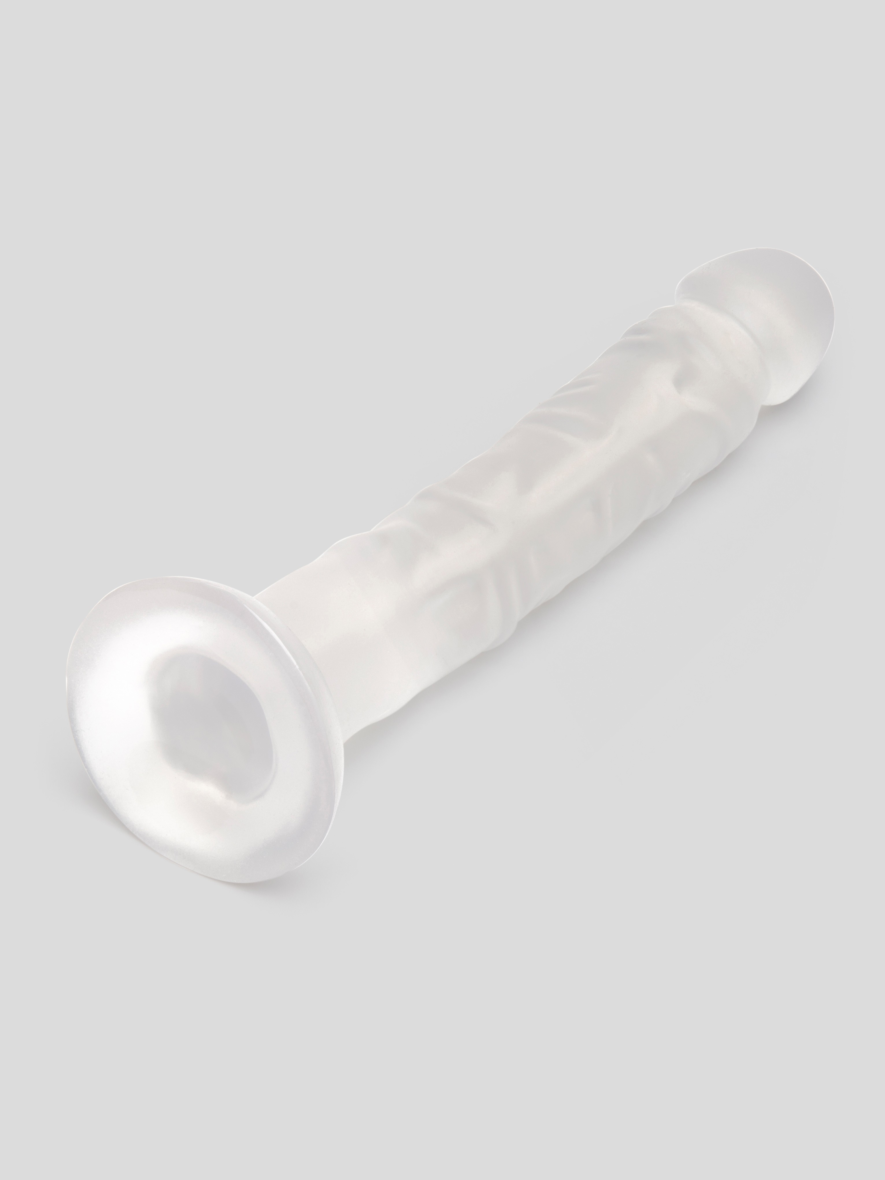 BASICS Clear Suction Cup Dildo 10 Inch, Clear, hi-res