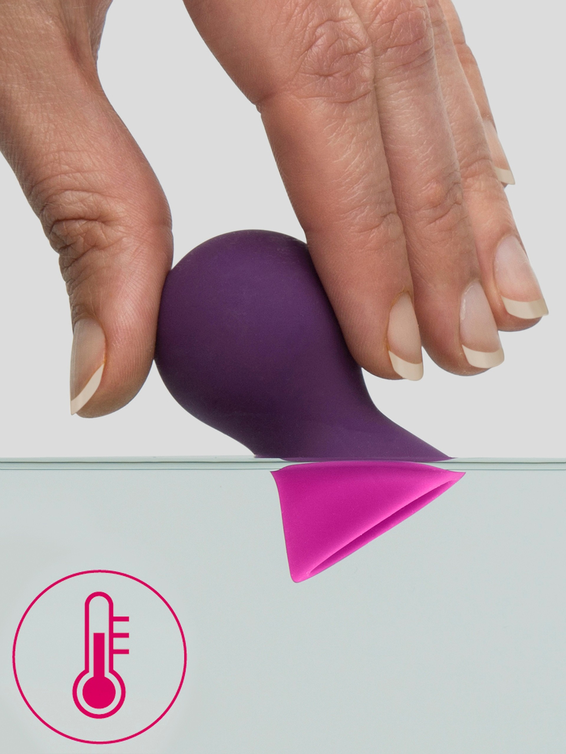 Lovehoney Colourplay Colour-Changing Silicone Nipple Suckers, Purple, hi-res