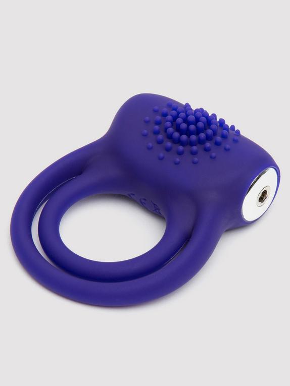 Lovehoney Bed Ringer Rechargeable Double Cock Ring, Purple, hi-res
