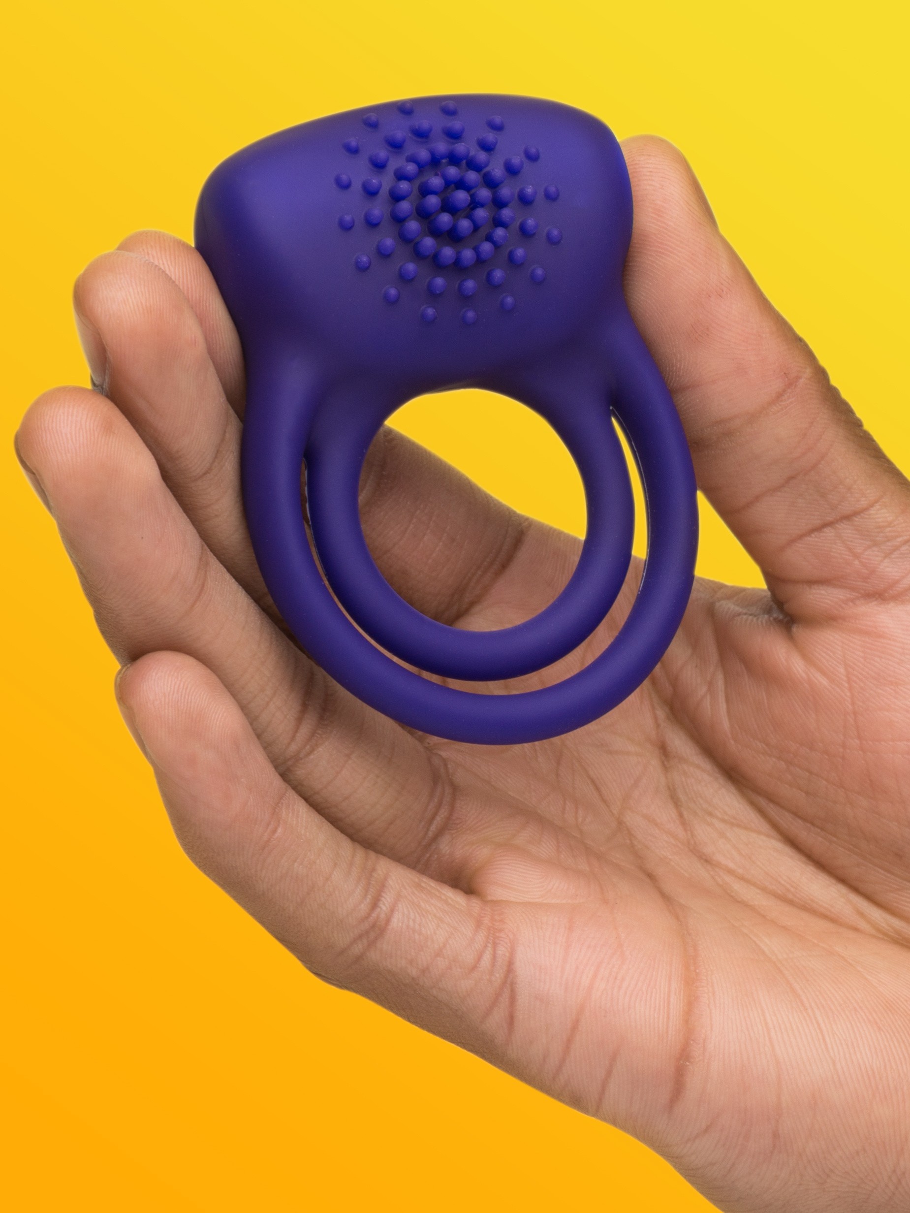 Lovehoney Bed Ringer Rechargeable Double Cock Ring, Purple, hi-res