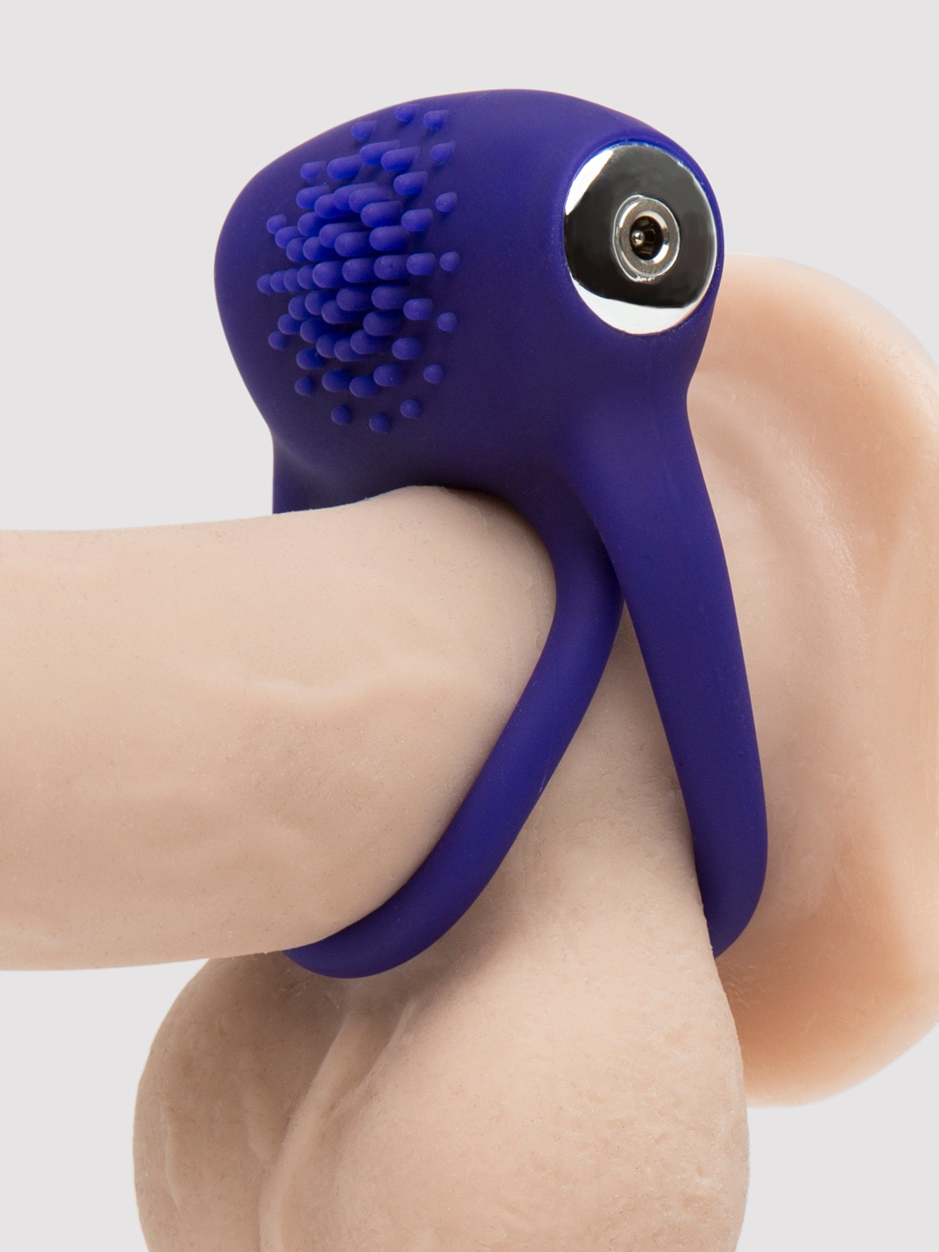 Lovehoney Bed Ringer Rechargeable Double Cock Ring, Purple, hi-res