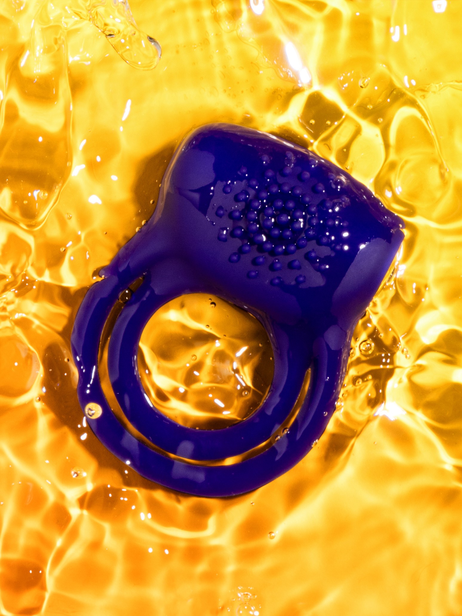 Lovehoney Bed Ringer Rechargeable Double Cock Ring, Purple, hi-res