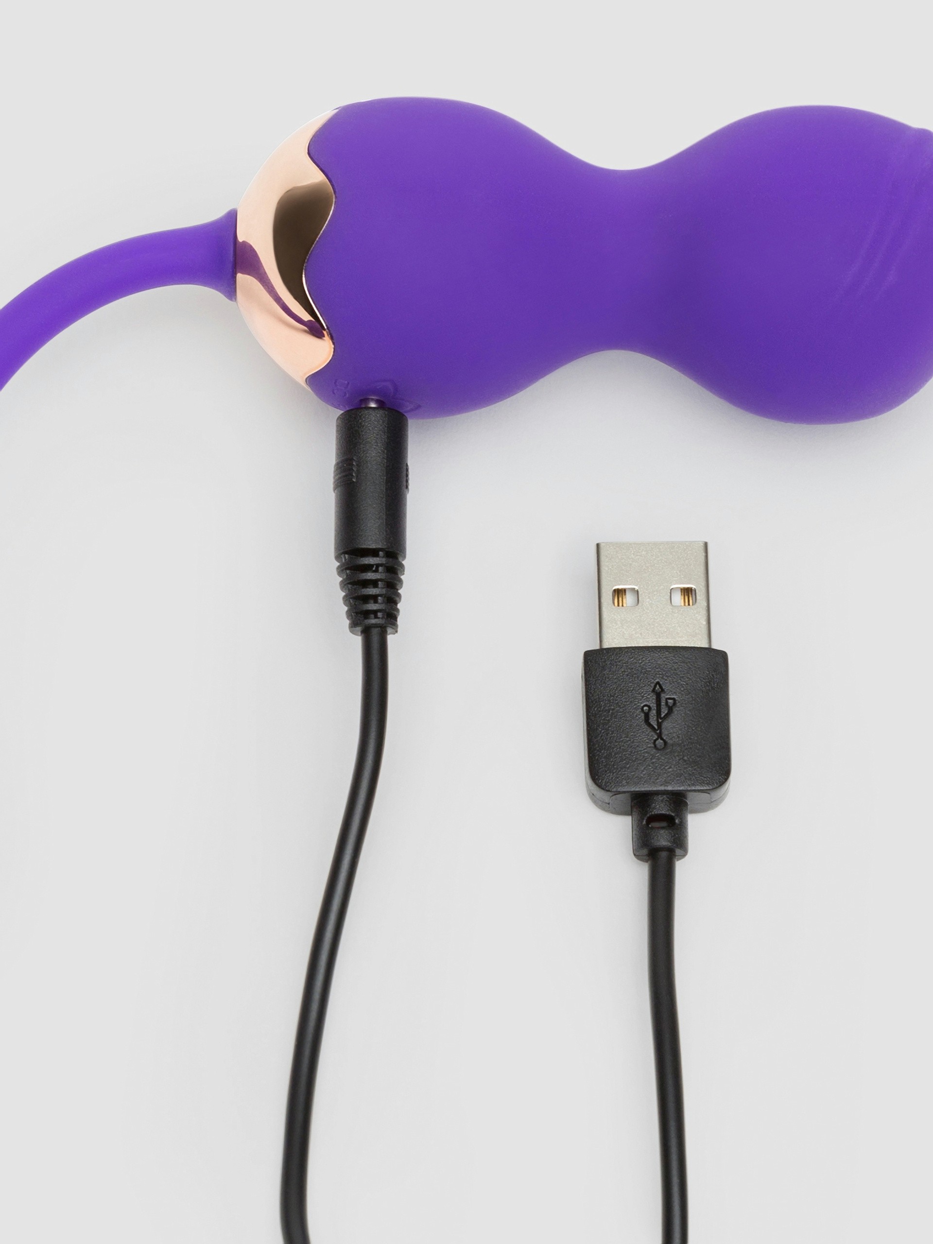 Lovehoney Super Squeeze Vibrating Double Kegel Balls 56g, Purple, hi-res