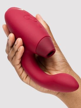 Stimulateur clitoris point G rechargeable Duo rouge, Womanizer