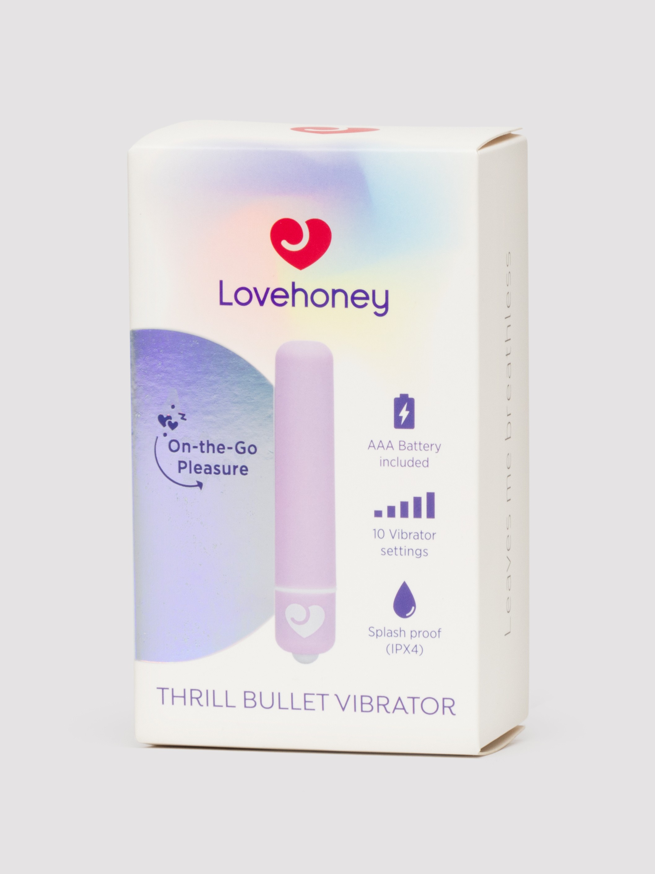 Lovehoney Thrill 10 Function Bullet Vibrator, Purple, hi-res