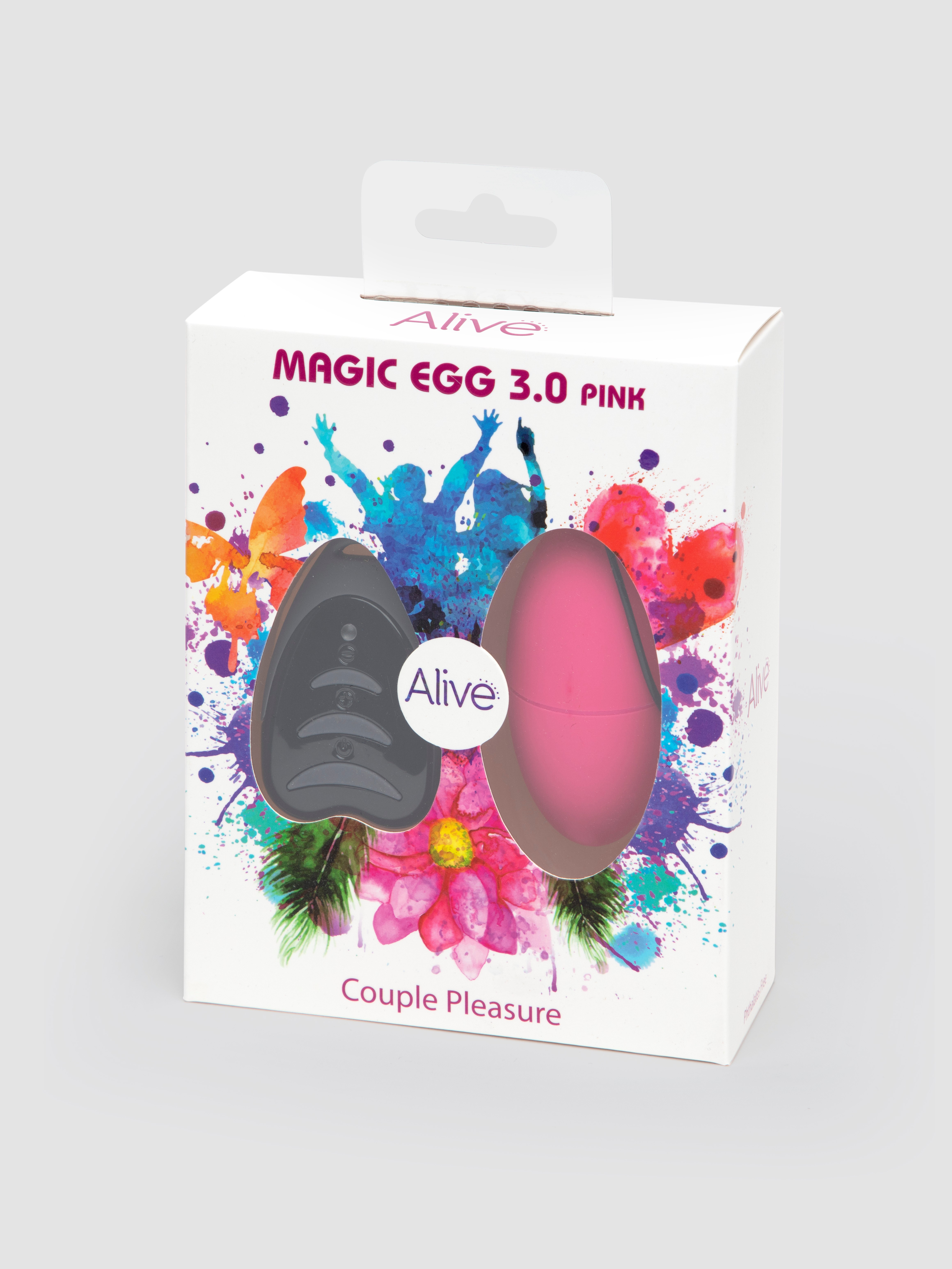 Alive 10 Function Remote Control Vibrating Love Egg, Pink, hi-res