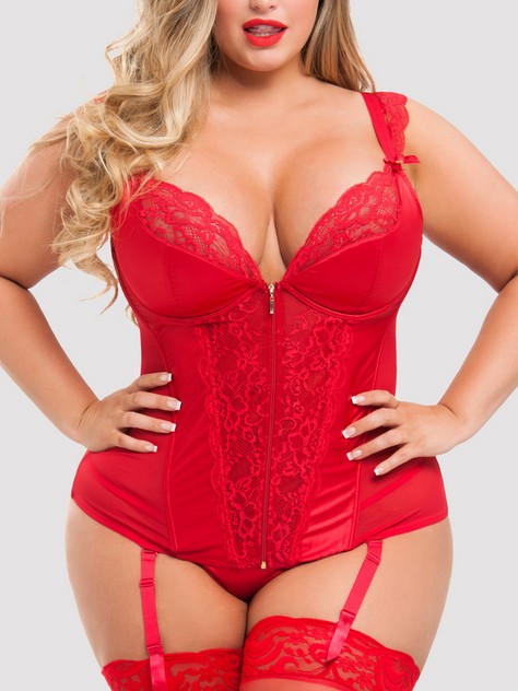 Sexy Plus Size Red Lingerie and Underwear