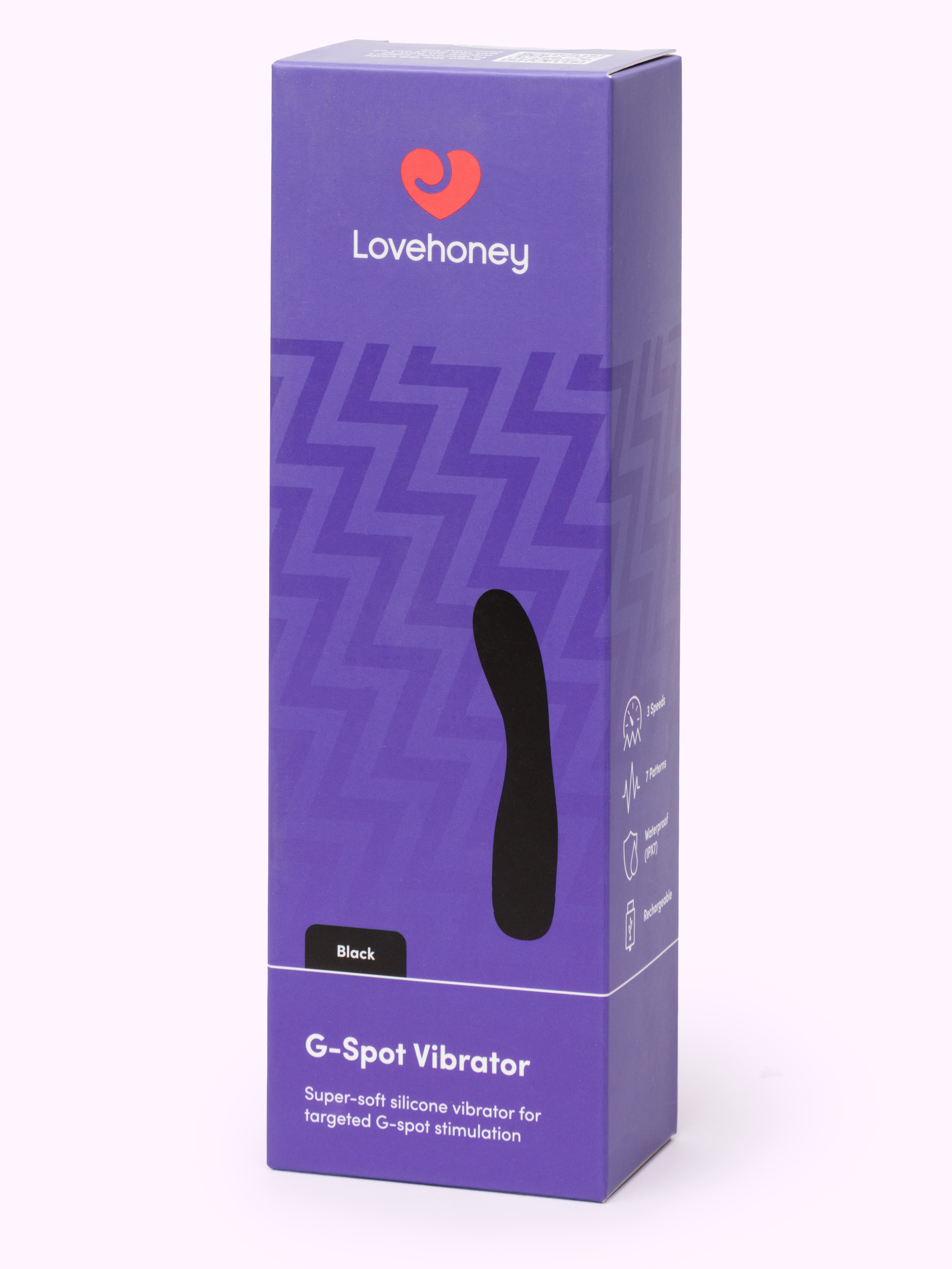 Lovehoney Soft Feel G-Spot Vibrator, Black, hi-res