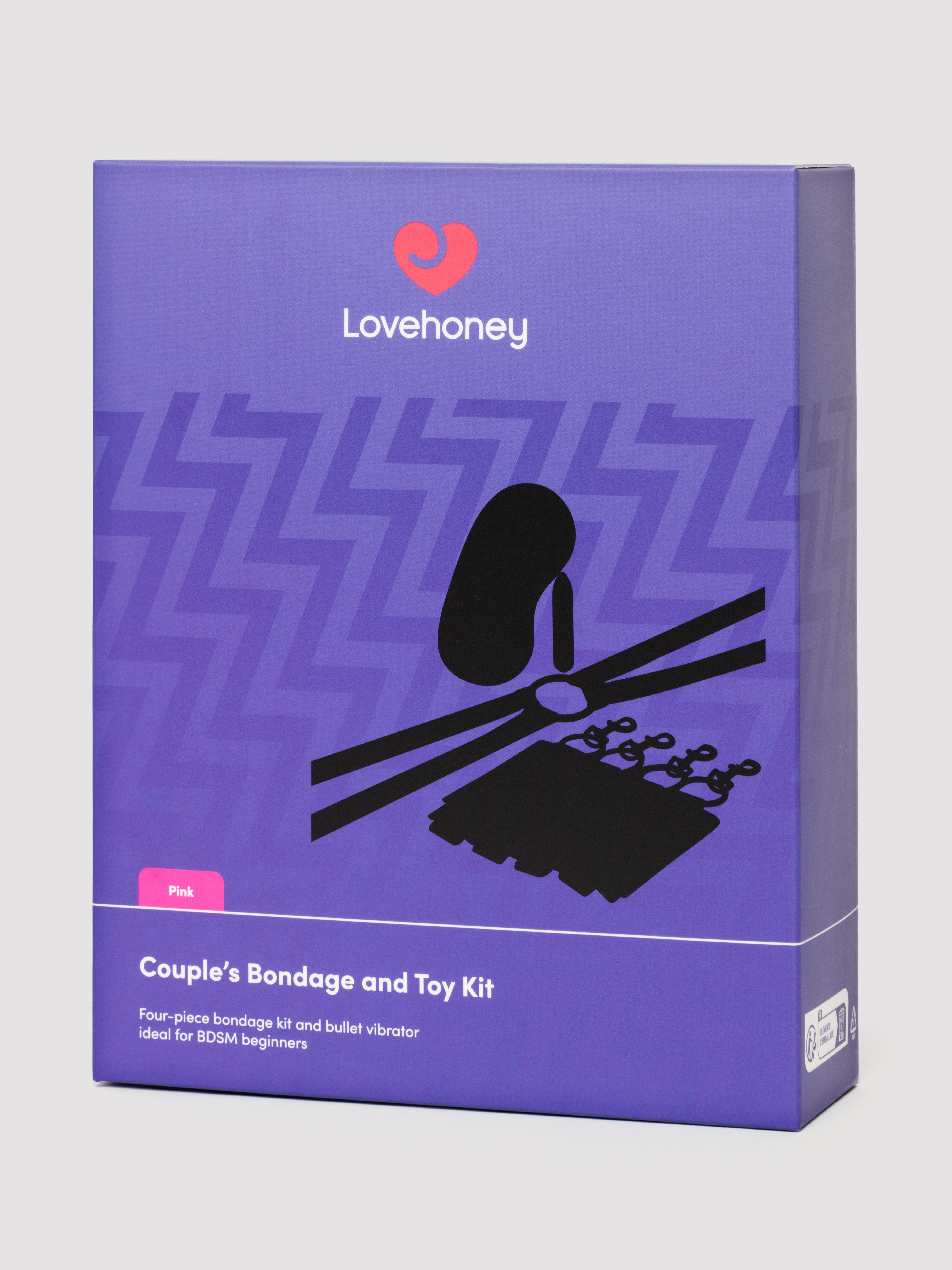 Lovehoney Bondage and Toy Kit (4 Piece), Pink, hi-res