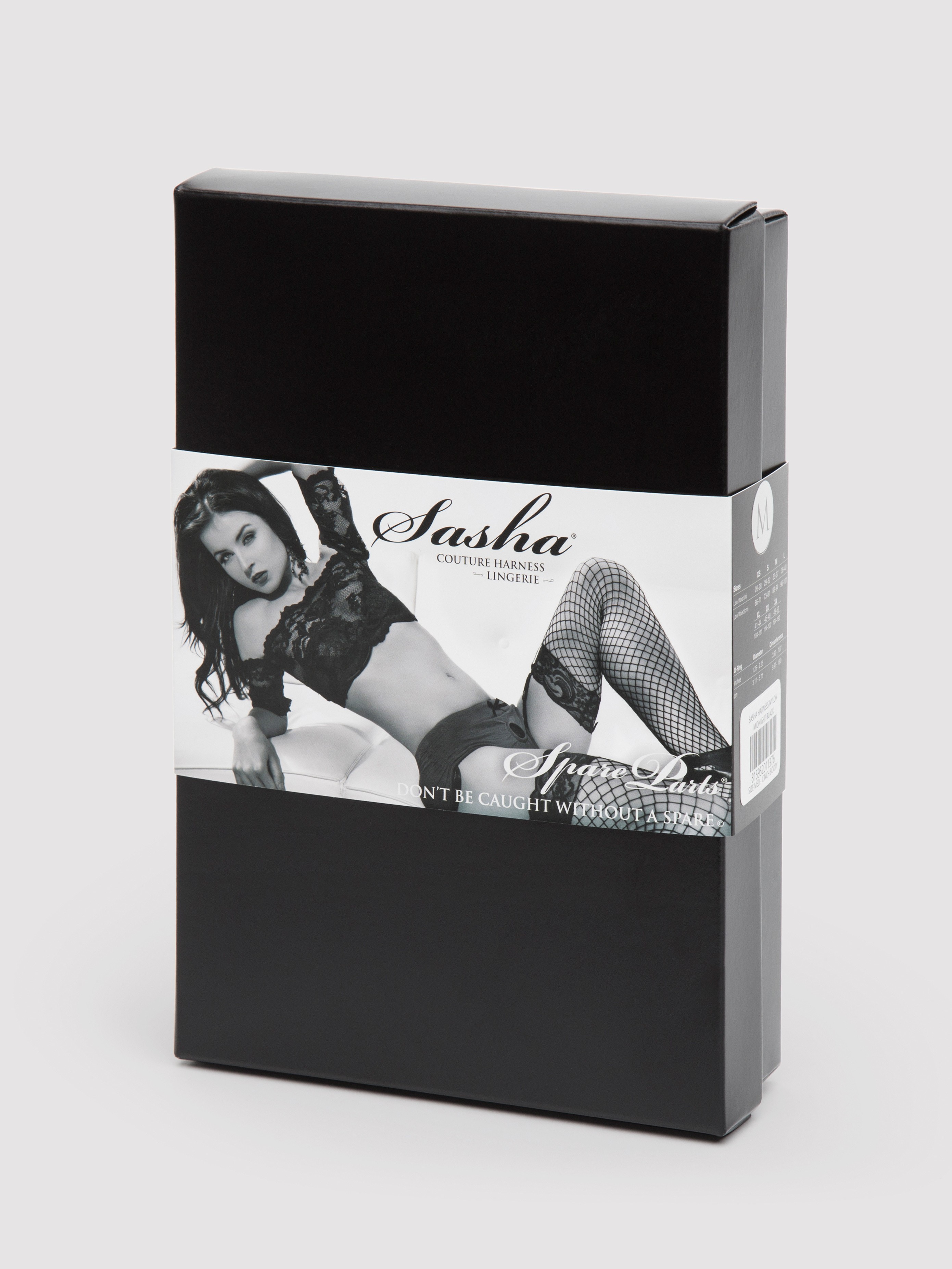 Spareparts Hardwear Black Sasha Strap-On Harness Briefs, Black, hi-res