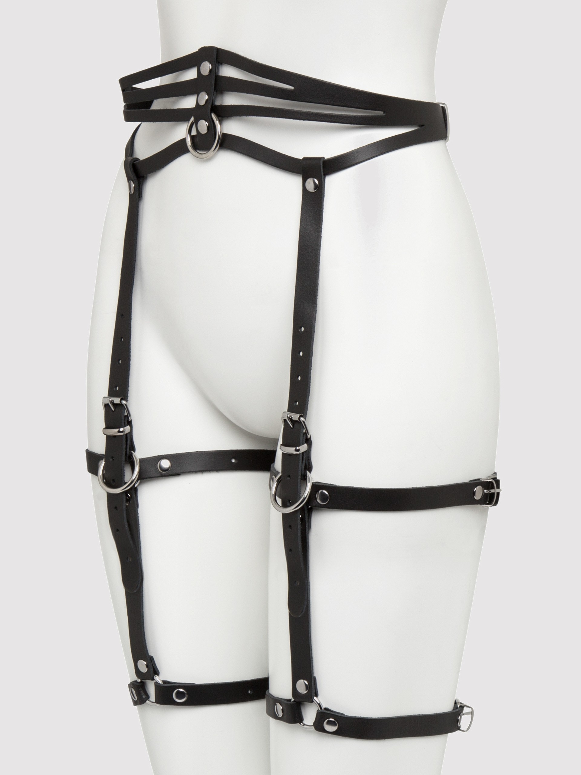 DOMINIX Deluxe Leather Leg Harness, Black, hi-res