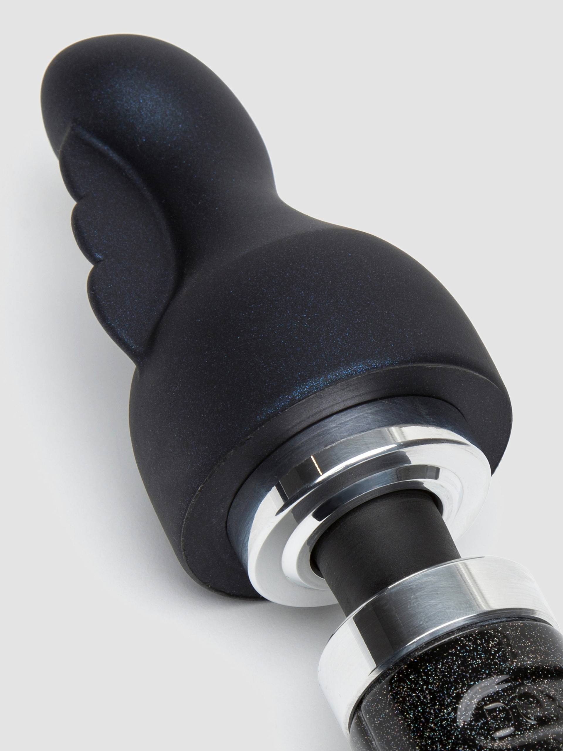 Doxy Number 3 Soft Silicone Clitoral Wand Attachment, Black, hi-res