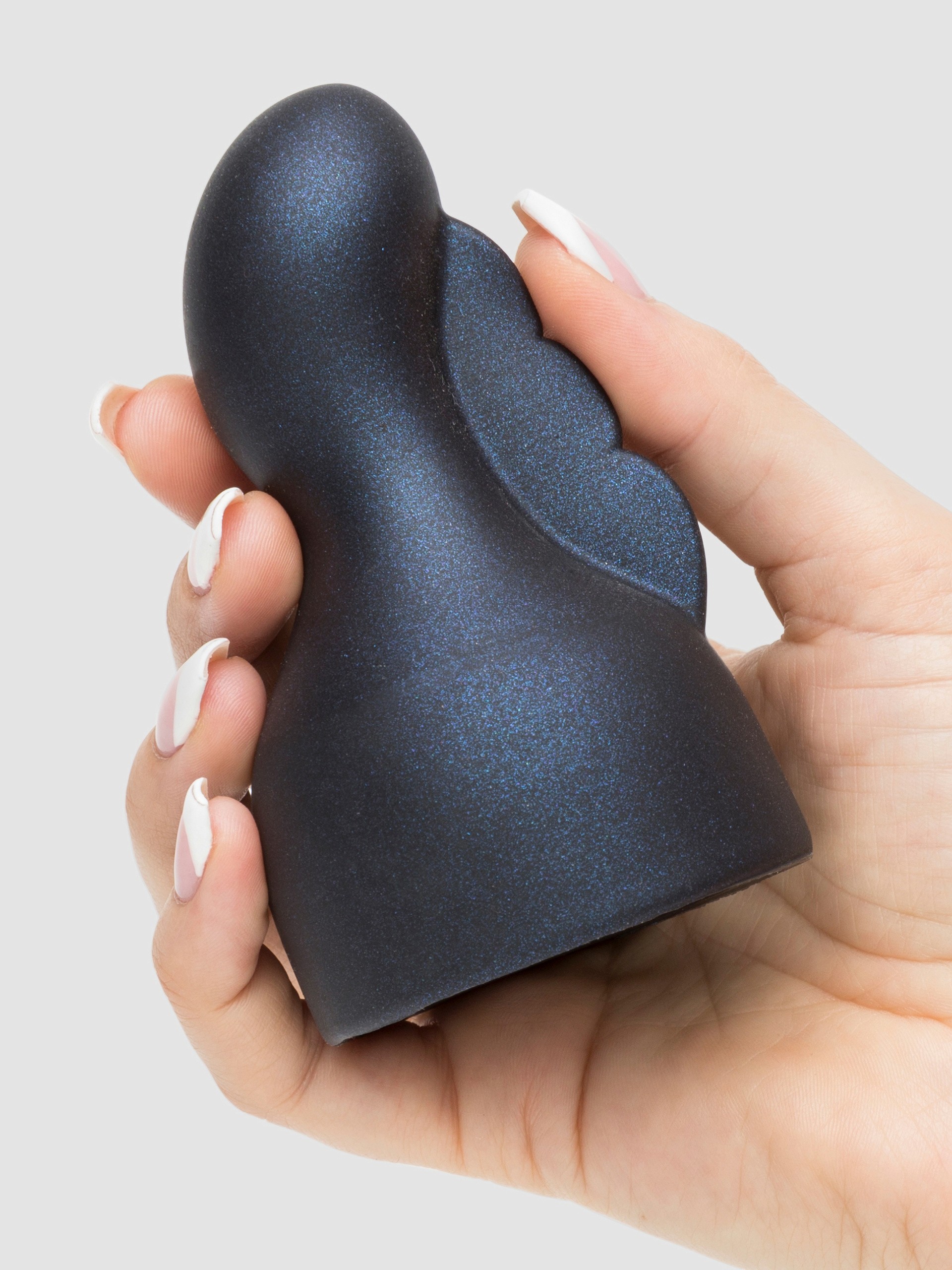 Doxy Number 3 Soft Silicone Clitoral Wand Attachment, Black, hi-res