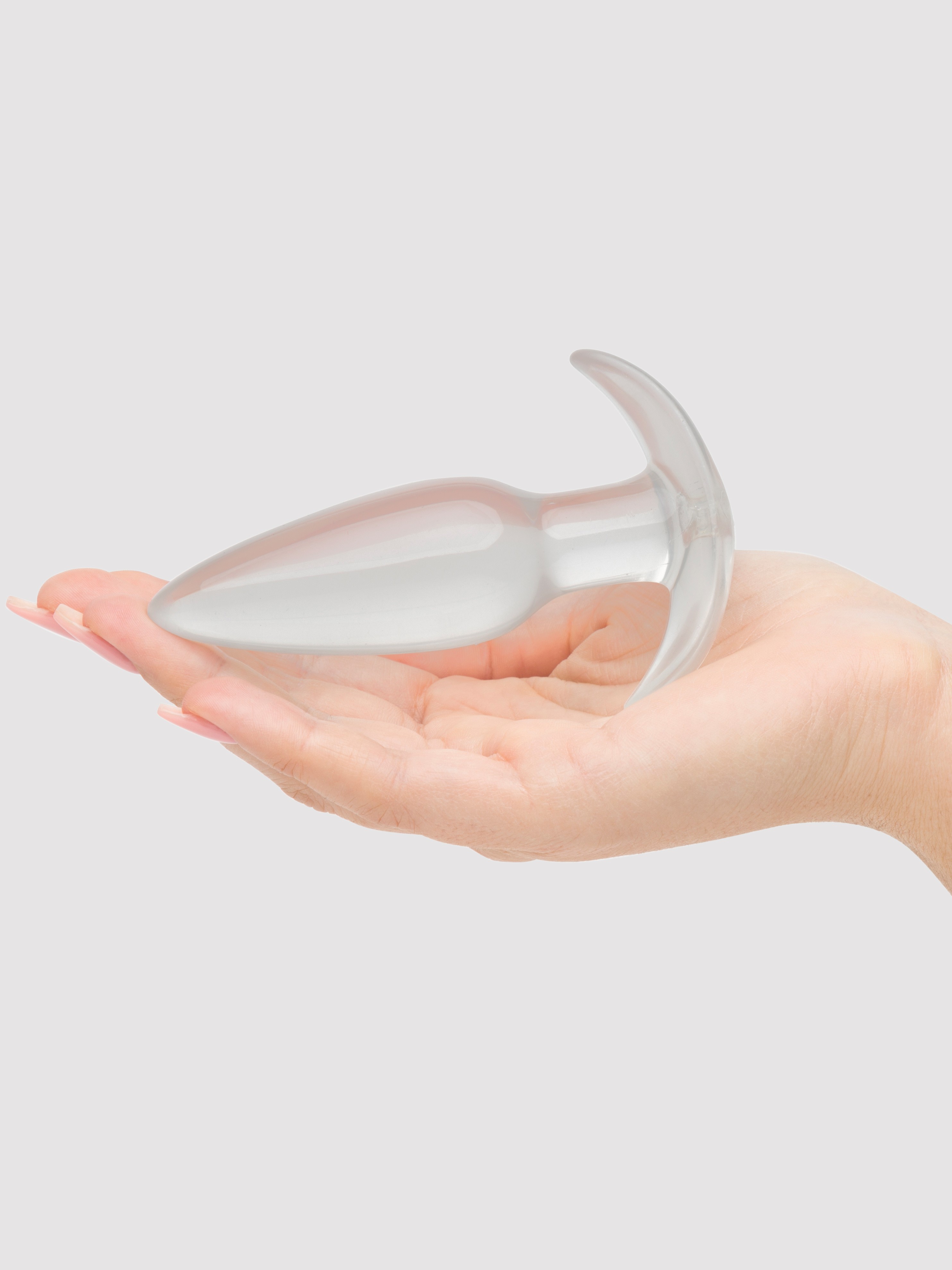 BASICS Clear T-Bar Butt Plug, Clear, hi-res