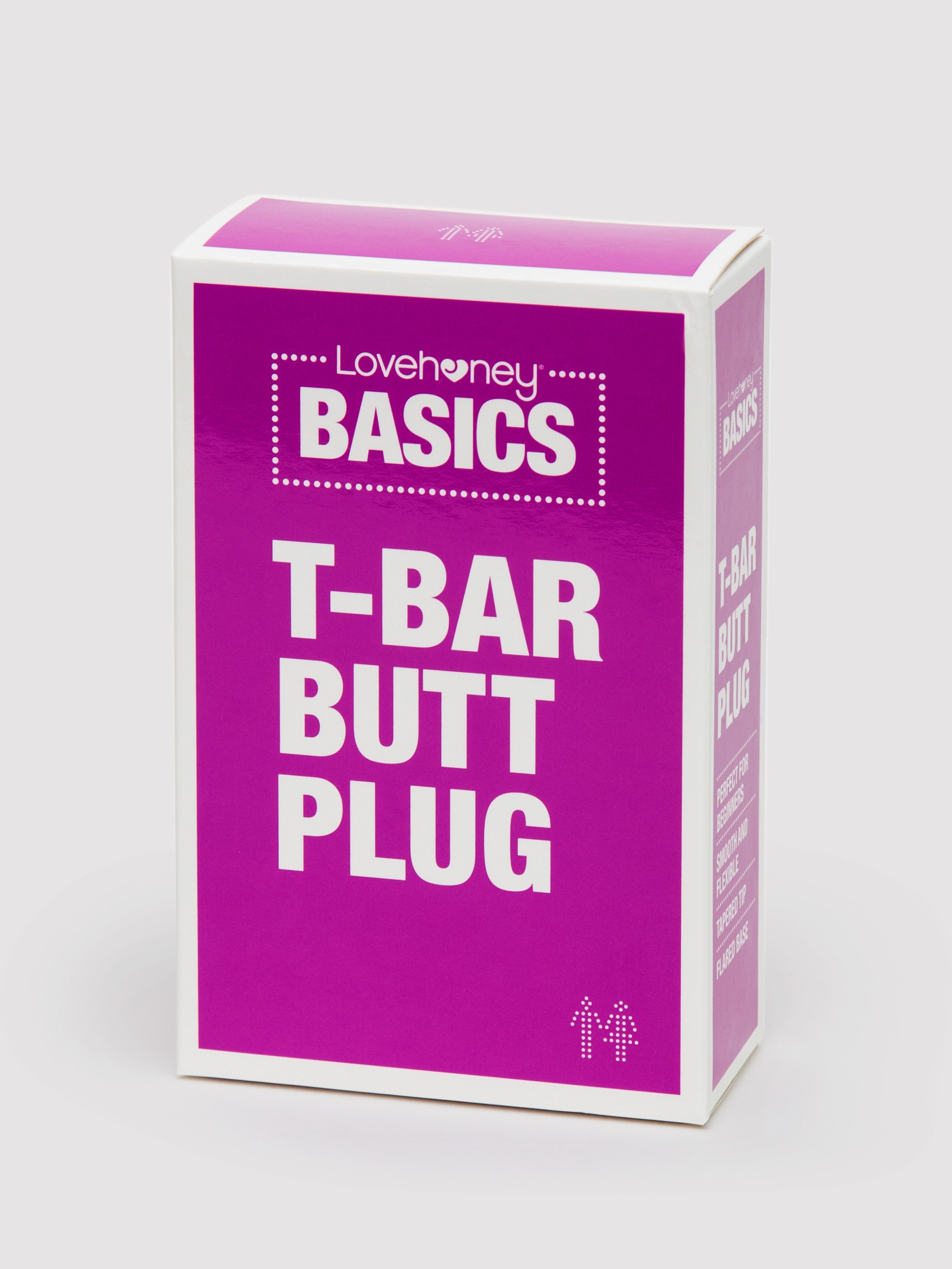 BASICS Clear T-Bar Butt Plug, Clear, hi-res