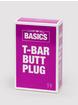 BASICS Clear T-Bar Butt Plug, Clear, hi-res