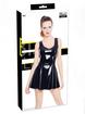 Black Level PVC Skater-Kleid (schwarz), Schwarz, hi-res