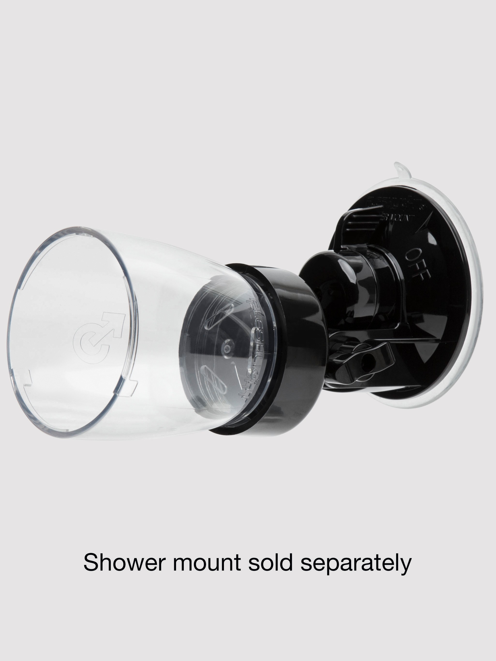 Fleshlight QUICKSHOT Shower Mount Adaptor, Clear, hi-res
