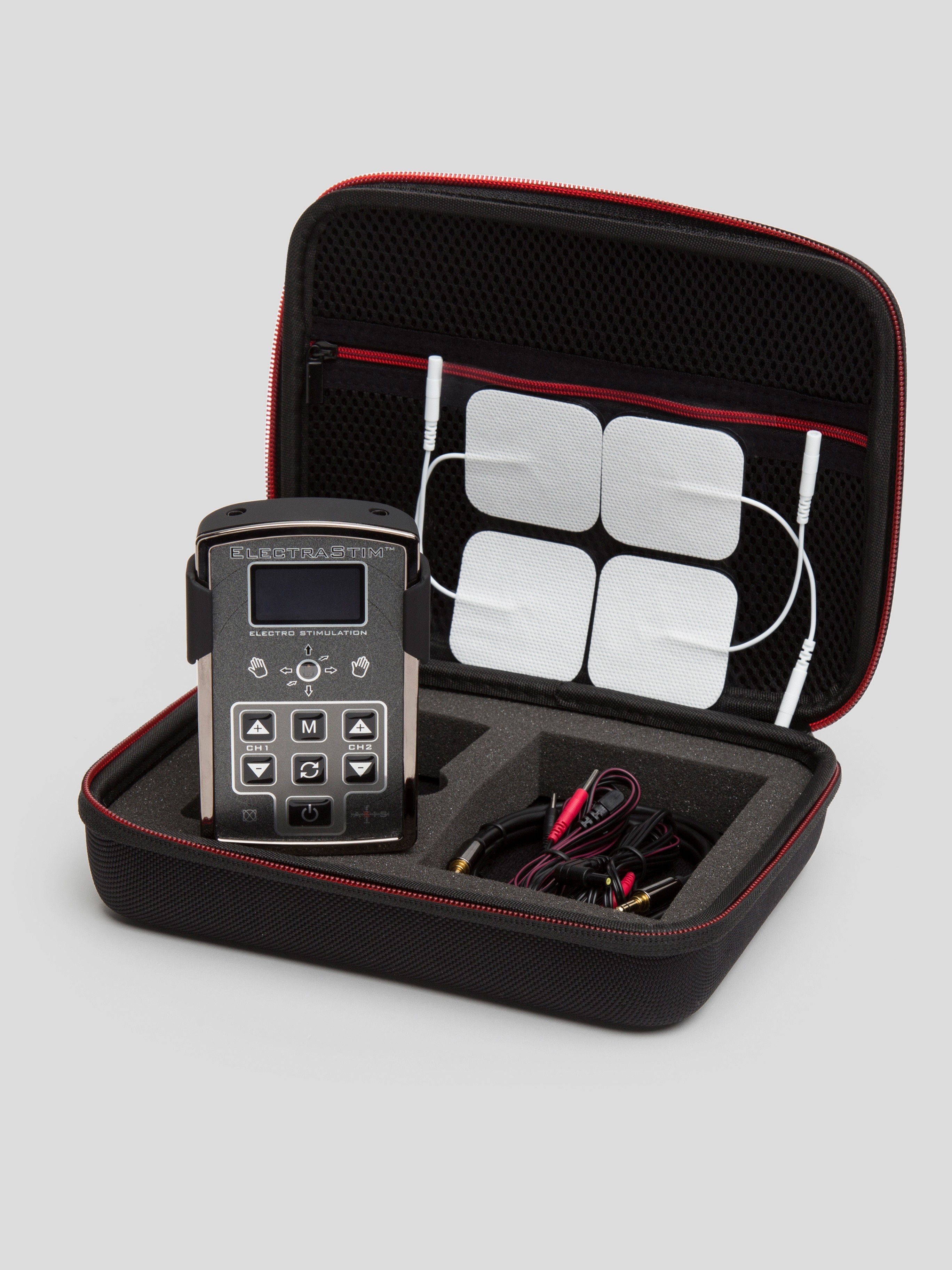 ElectraStim AXIS Electrosex Stimulator and ElectraPads Set, Black, hi-res