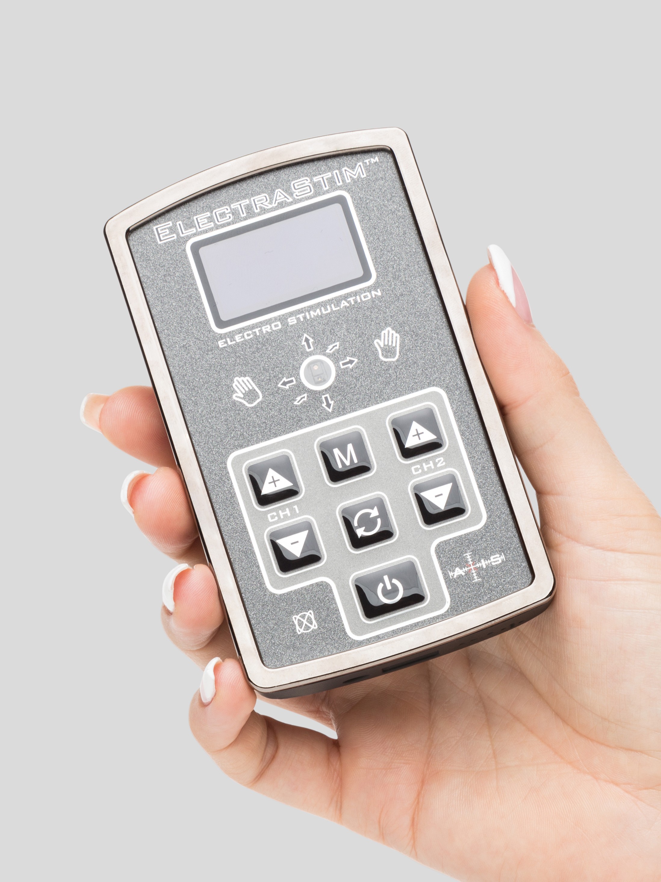 ElectraStim AXIS Electrosex Stimulator and ElectraPads Set, Black, hi-res