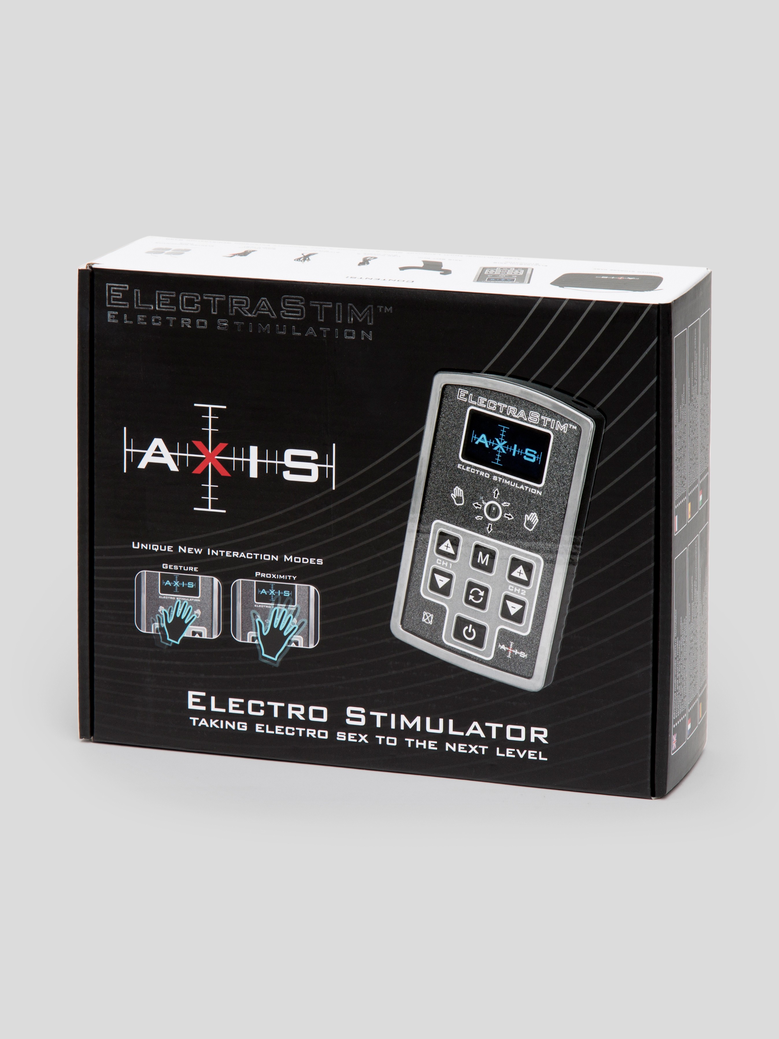 ElectraStim AXIS Electrosex Stimulator and ElectraPads Set, Black, hi-res