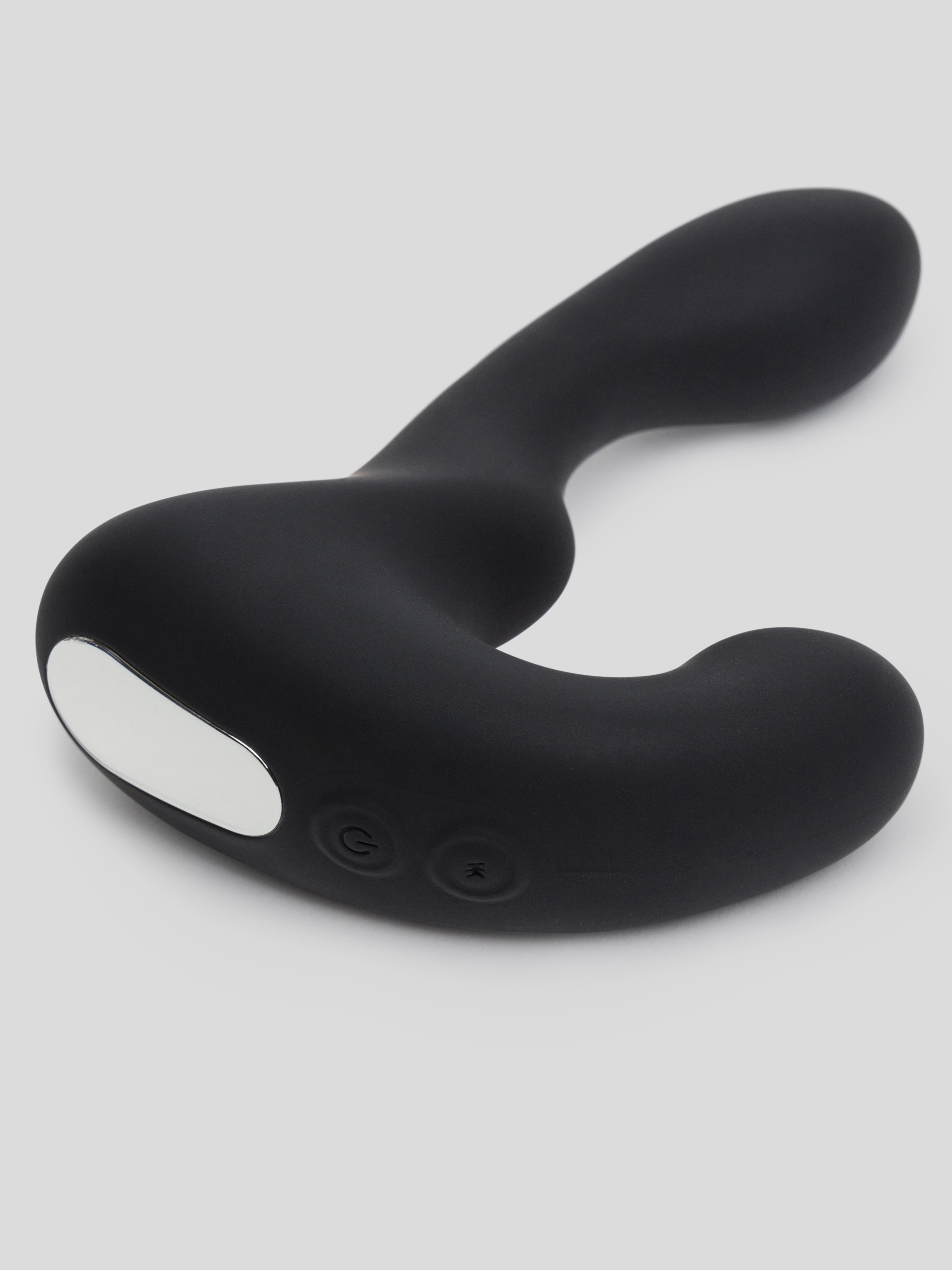 Remote Control Stroking Vibrating Prostate Massager, Black, hi-res