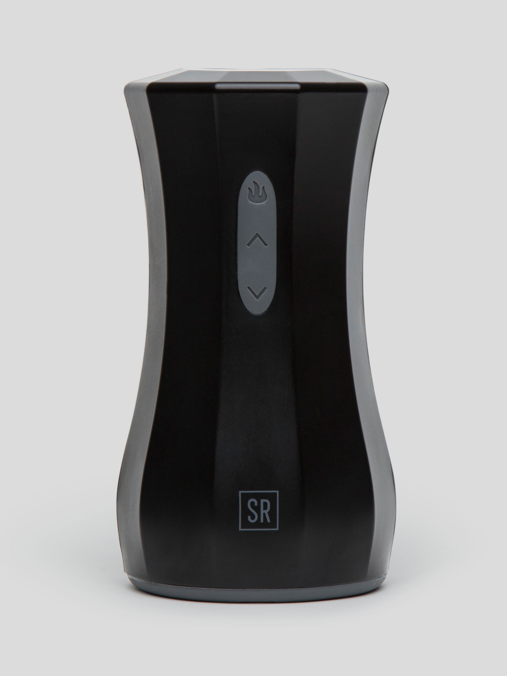 Control Rechargeable Warming Male Masturbator with Turbo Speed, Black, hi-res