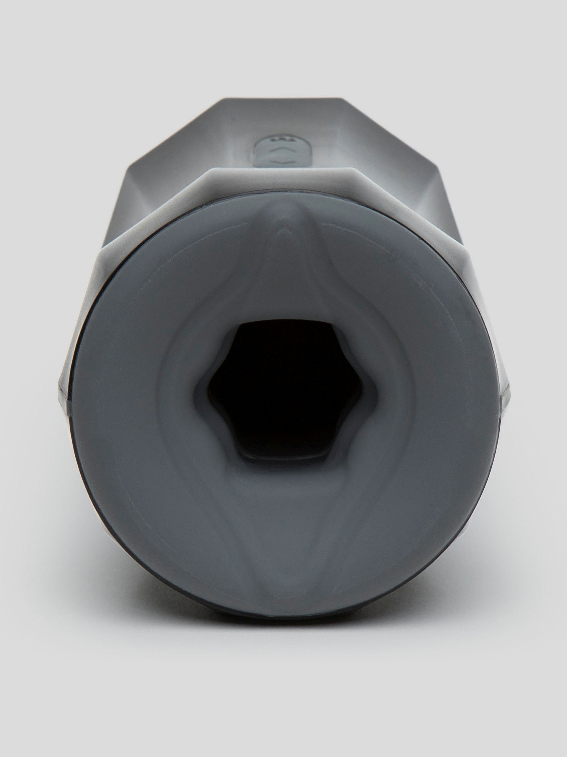 Control Rechargeable Warming Male Masturbator with Turbo Speed, Black, hi-res