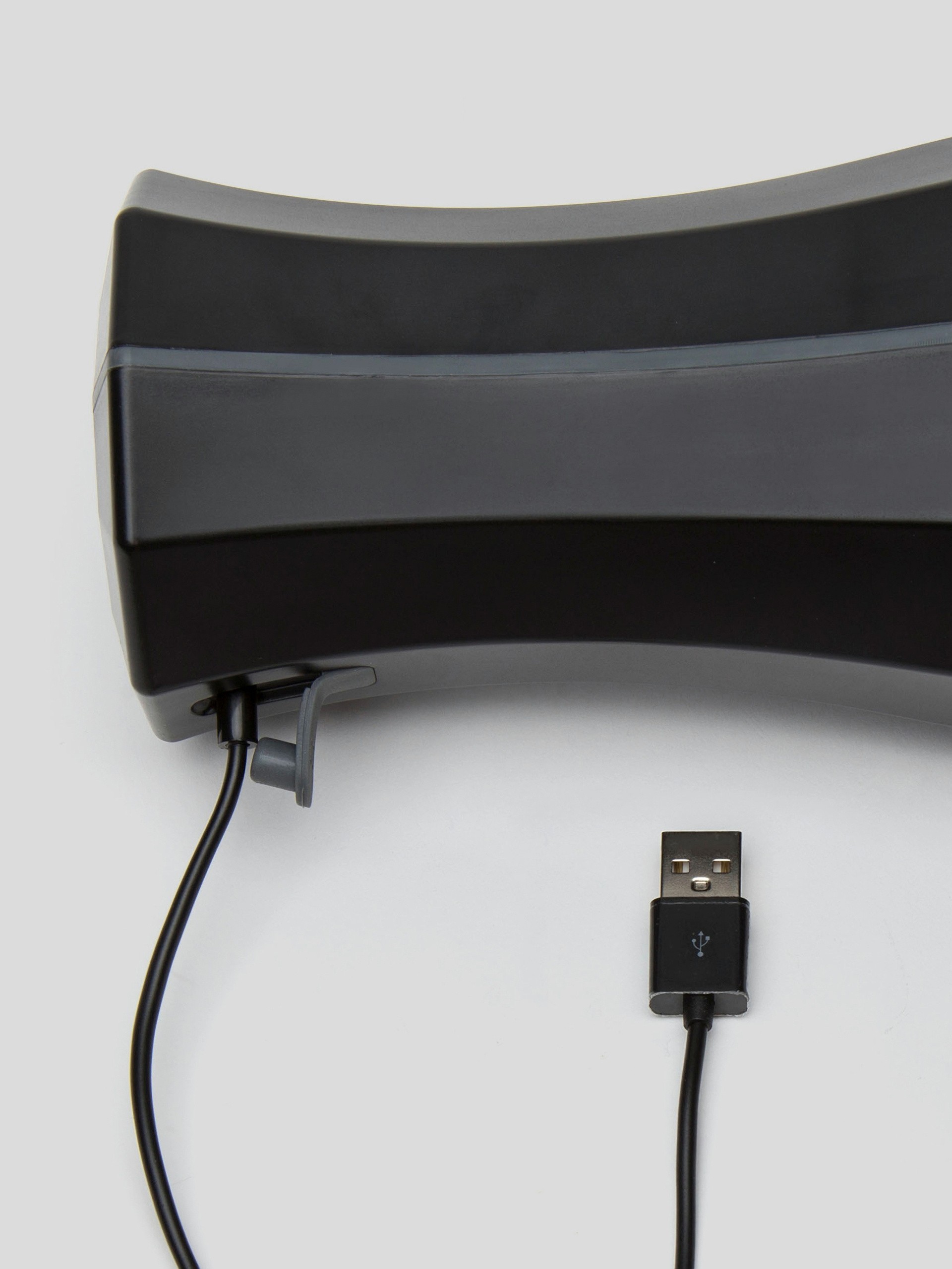 Control Rechargeable Warming Male Masturbator with Turbo Speed, Black, hi-res