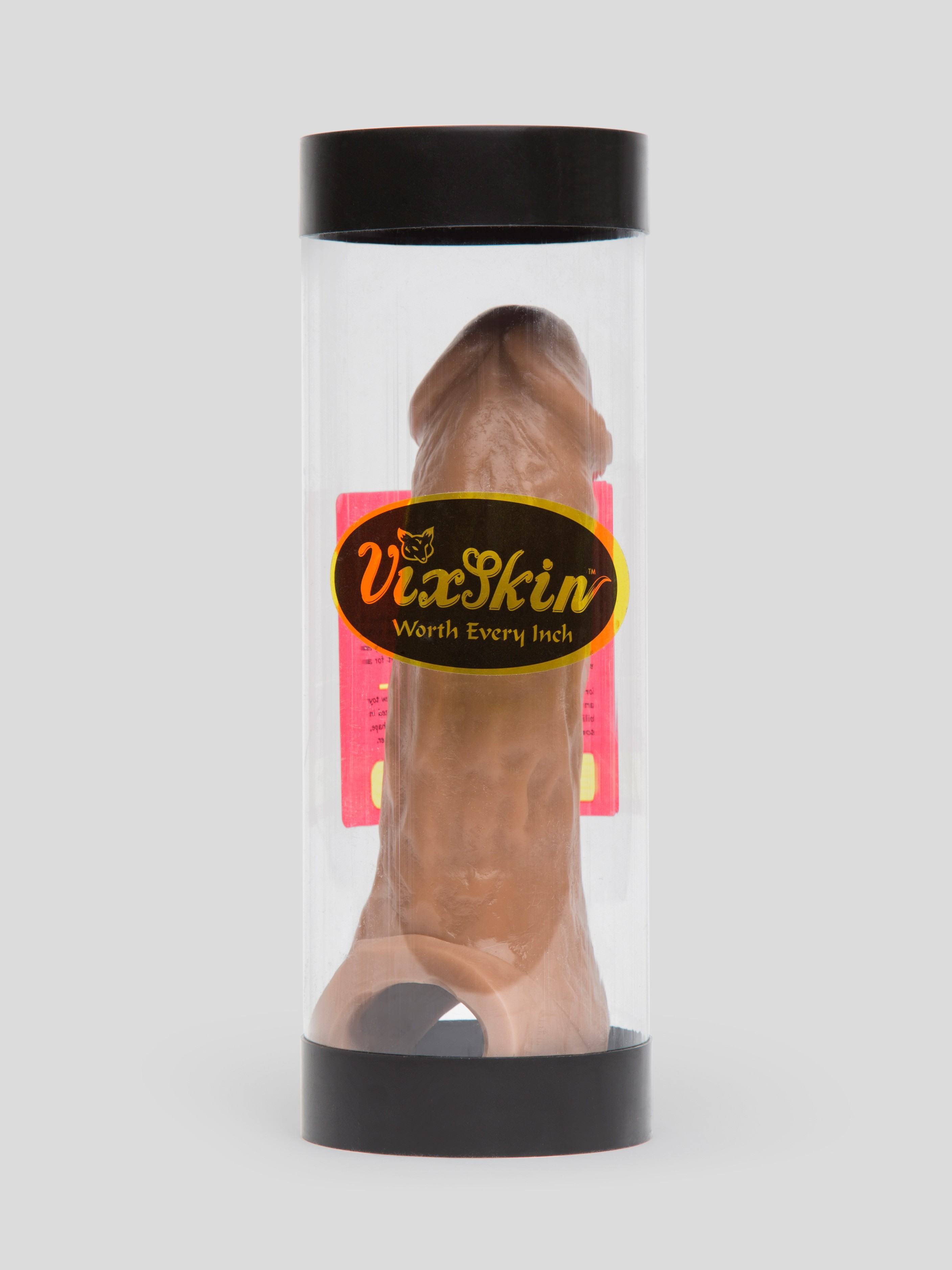 Vixen VixSkin Colossus Silicone Penis Extender 7 Inch, Flesh Tan, hi-res