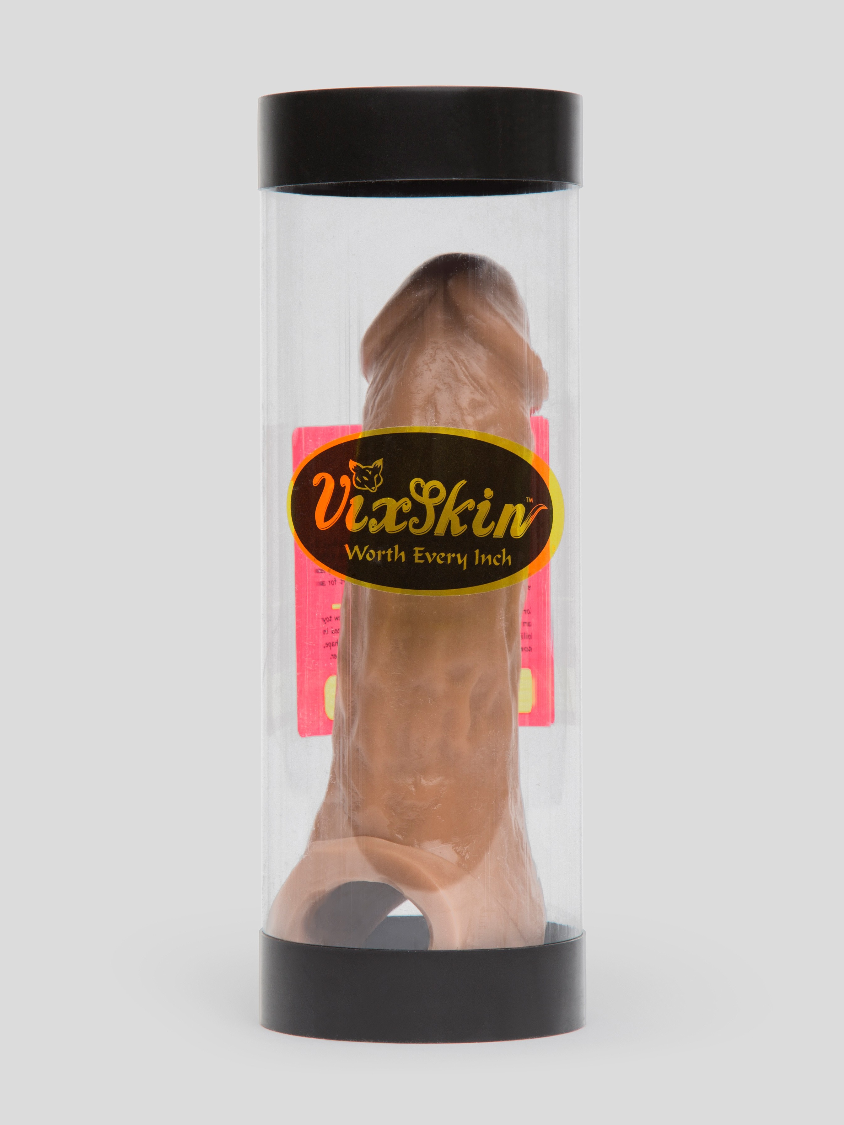 Vixen VixSkin Colossus Silicone Penis Extender 7 Inch, Flesh Tan, hi-res