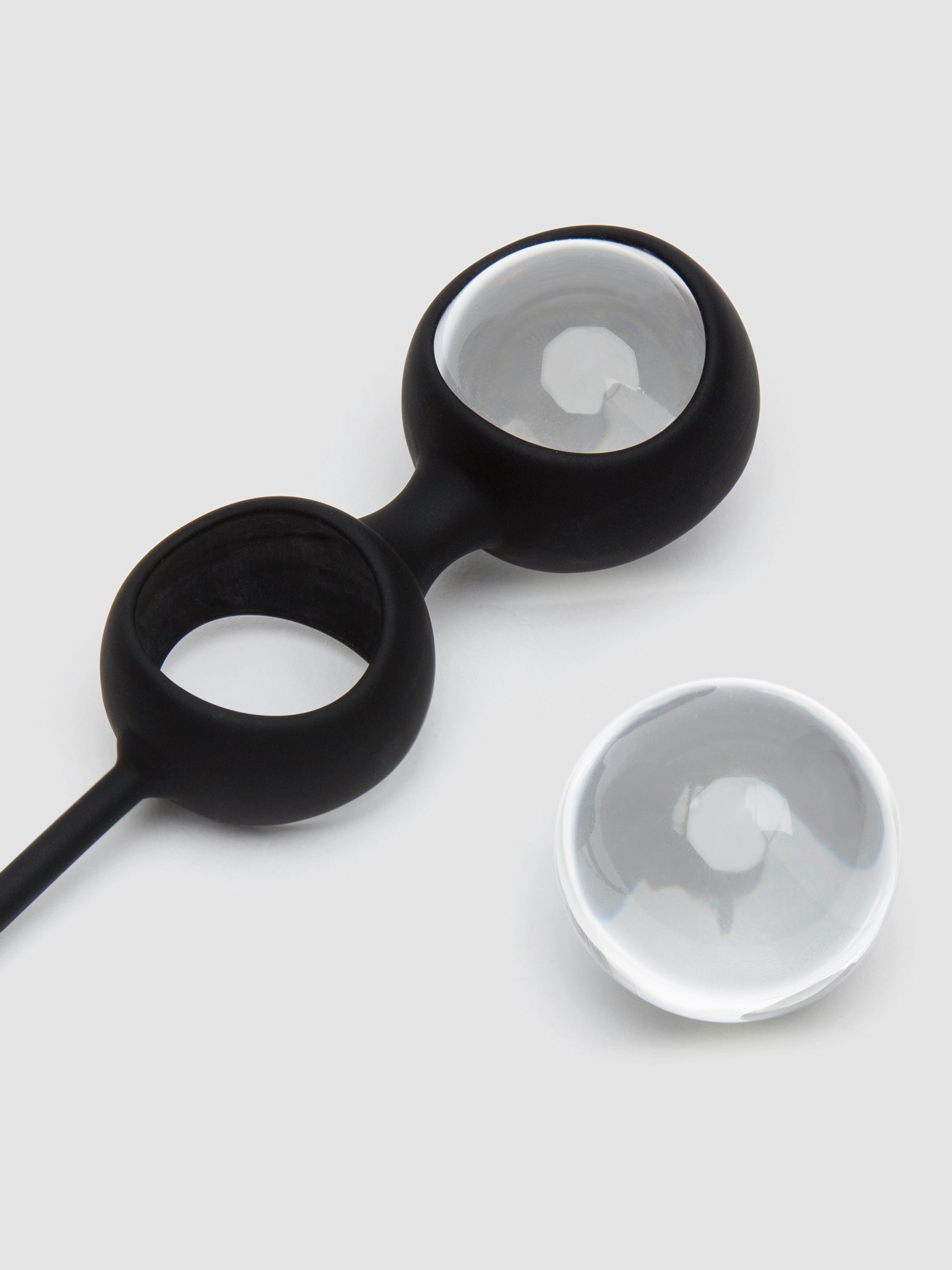 Fifty Shades of Grey Inner Goddess Glass Pleasure Balls 77g, Black, hi-res