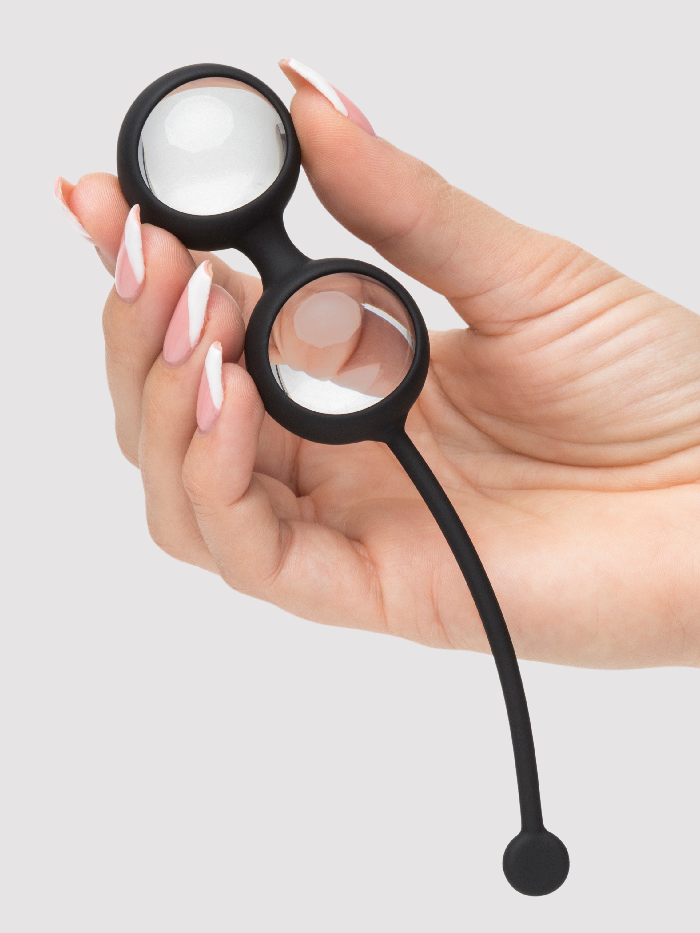 Fifty Shades of Grey Inner Goddess Glass Pleasure Balls 77g, Black, hi-res