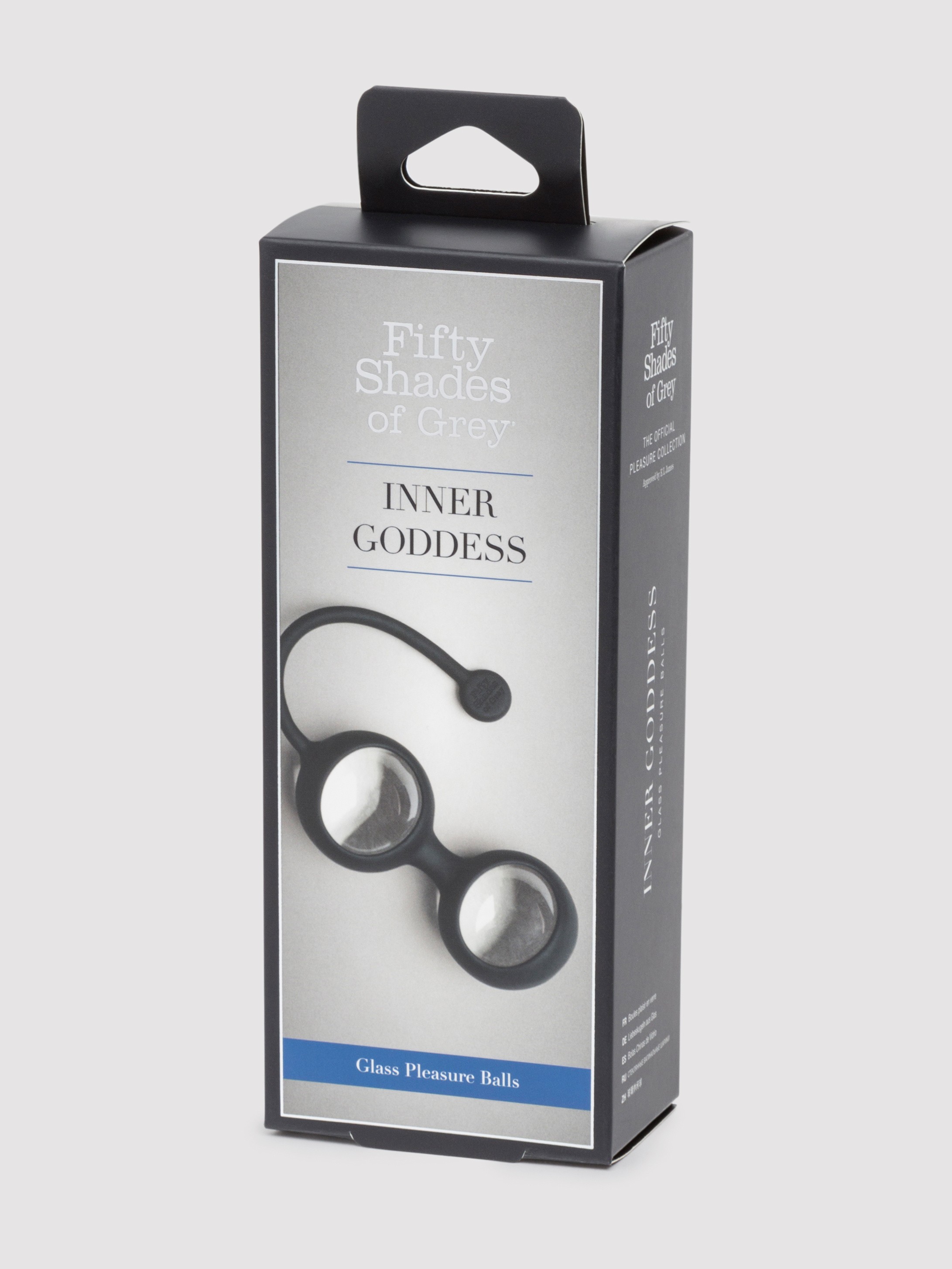 Fifty Shades of Grey Inner Goddess Glass Pleasure Balls 77g, Black, hi-res