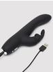 Vibromasseur rabbit slimline rechargeable Greedy Girl, Fifty Shades of Grey, Noir, hi-res